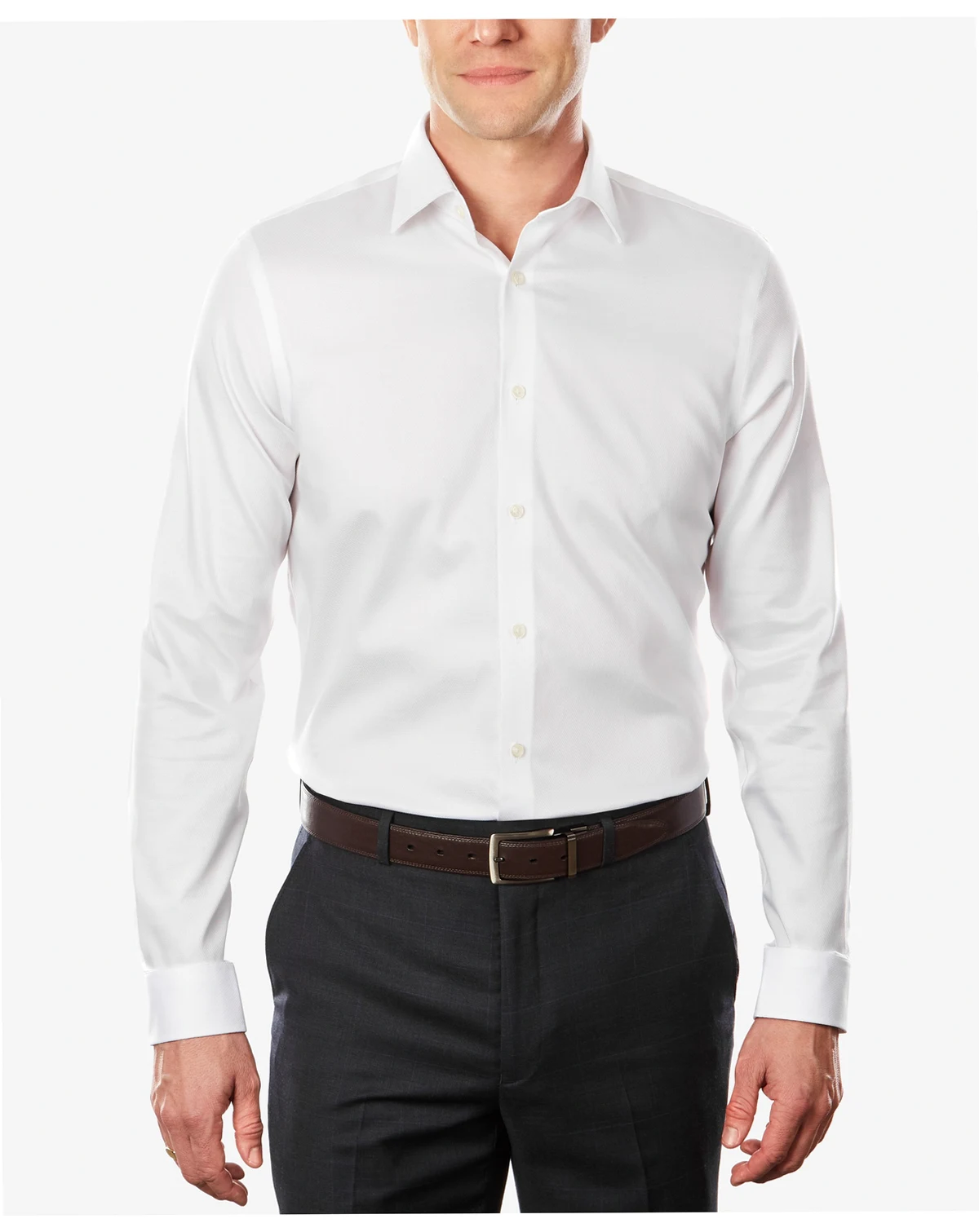 Men's Comfort Stretch Dress Shirt, Regular & Slim Fit