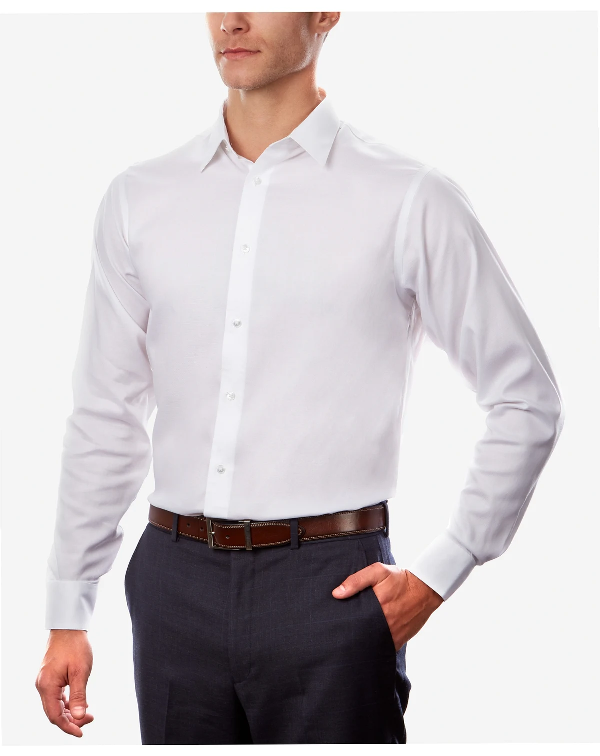 Men's Steel+ Regular Non-Iron Stretch Performance Dress Shirt