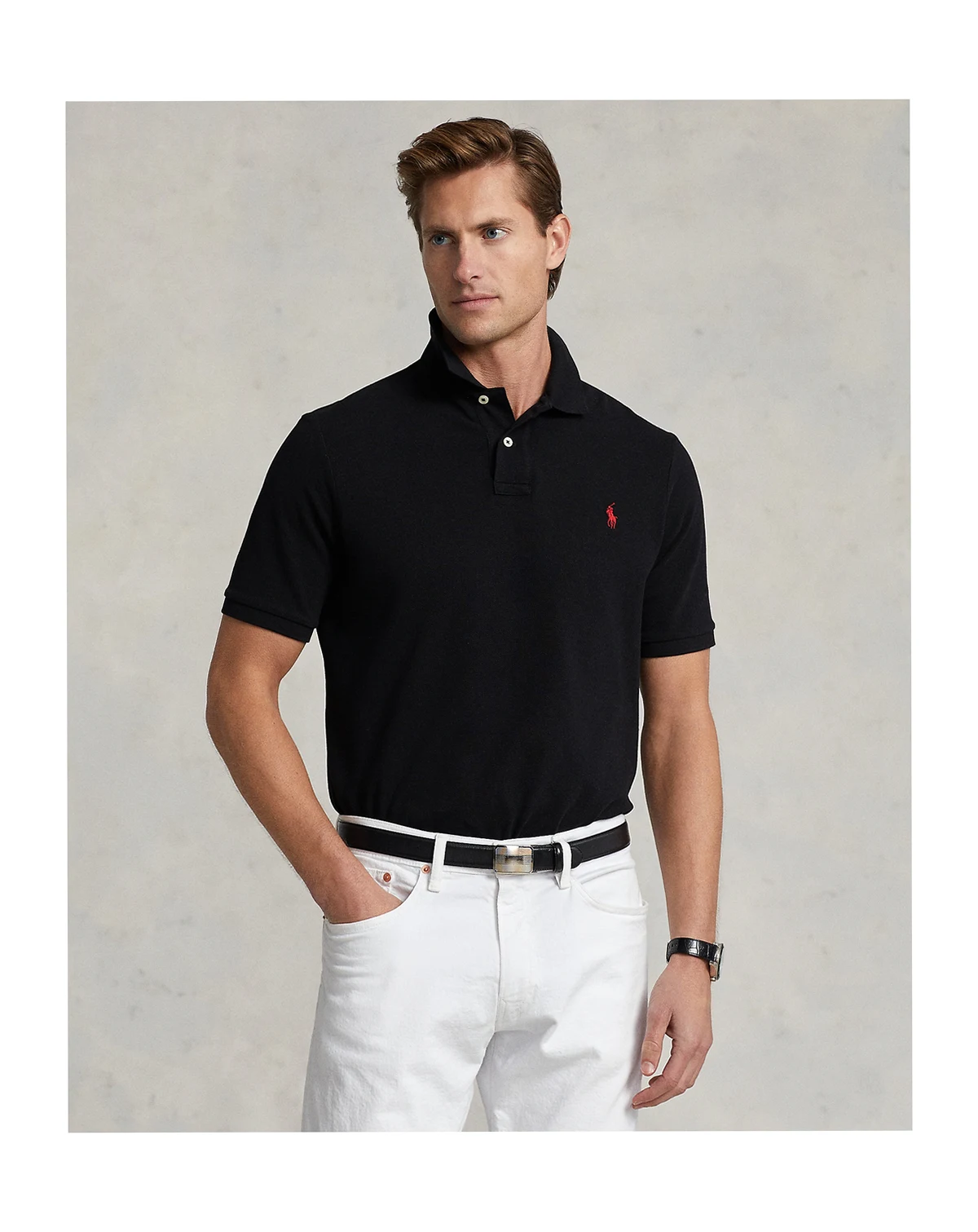 Men's Classic-Fit Mesh Polo Shirt