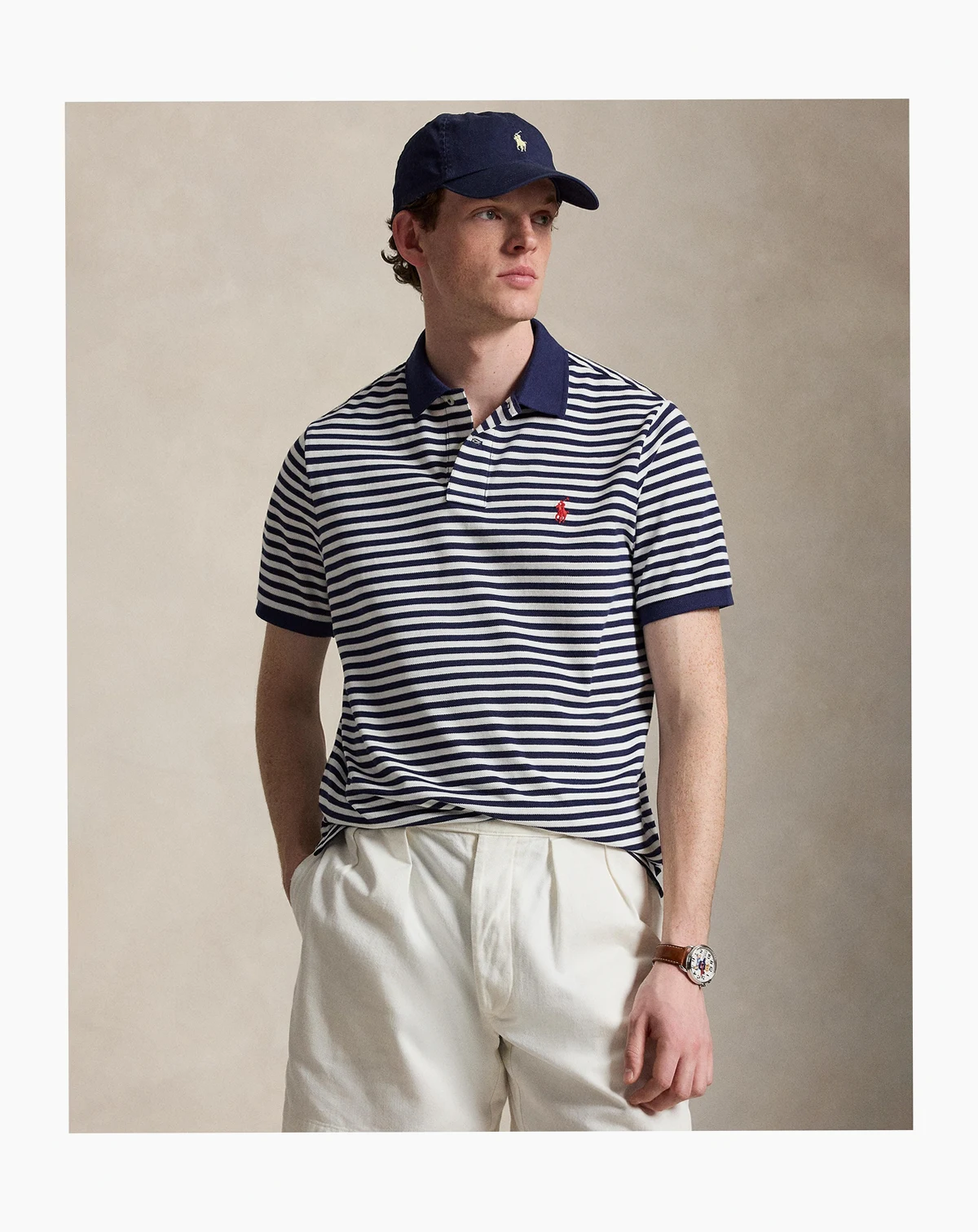 Men's Short-Sleeve Striped Shirt