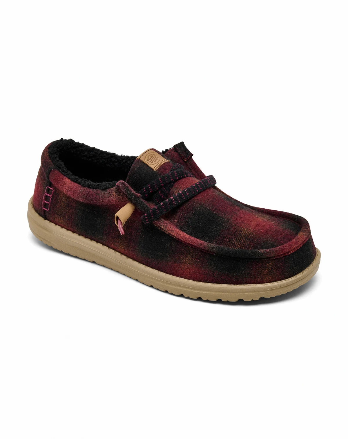 Men's Wally Cozy Plaid Slip-On Casual Moccasin Sneakers from Finish Line