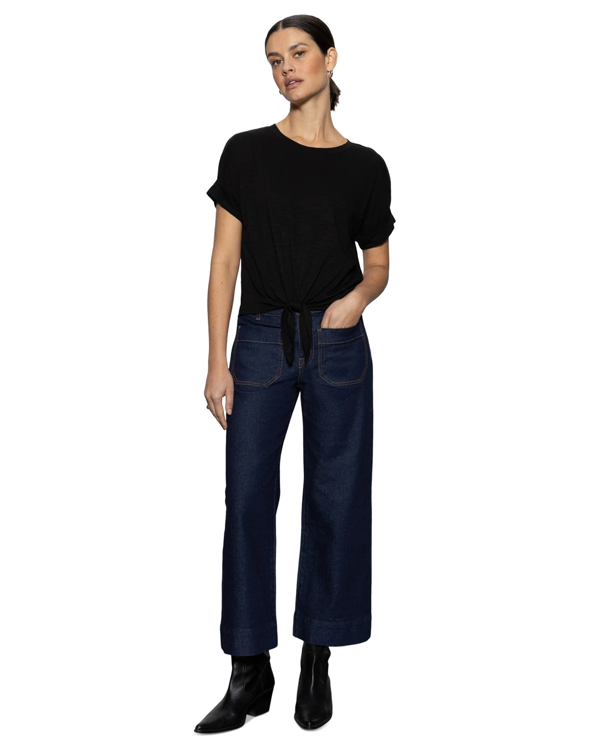 Women's The Marine Comfort-Stretch Wide-Leg Jeans