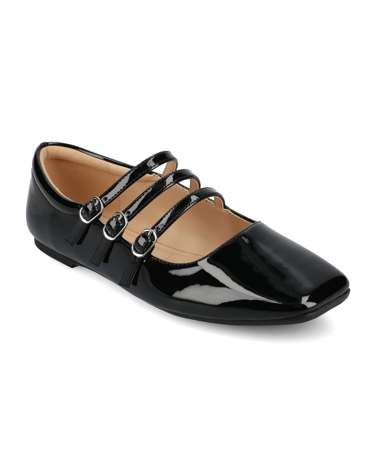 Women's Darlin Multi Strap Mary Jane Square Toe Flats
