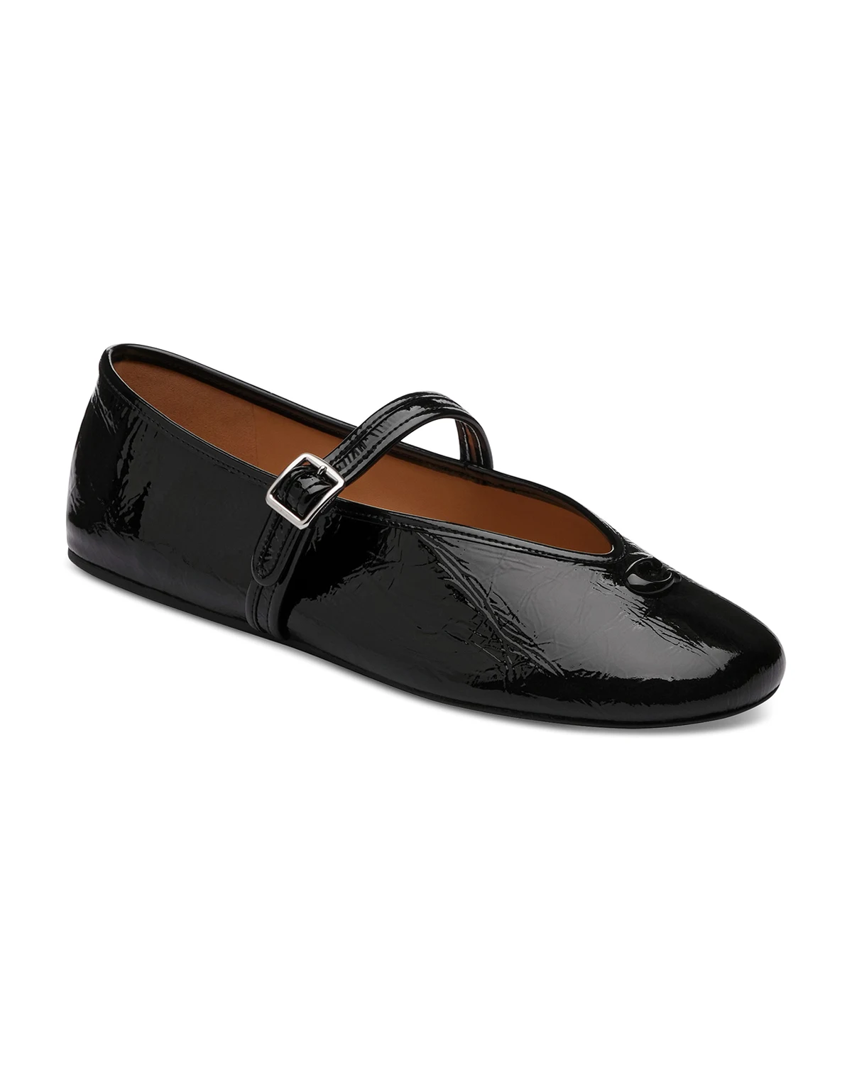 Women's Sculpted C Crinkle Patent Leather Soft Mary Jane