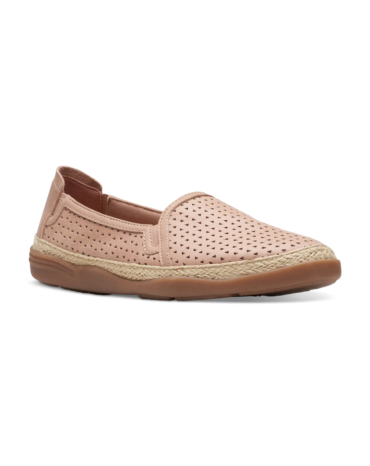 Slip-On Espadrille Leather Flats