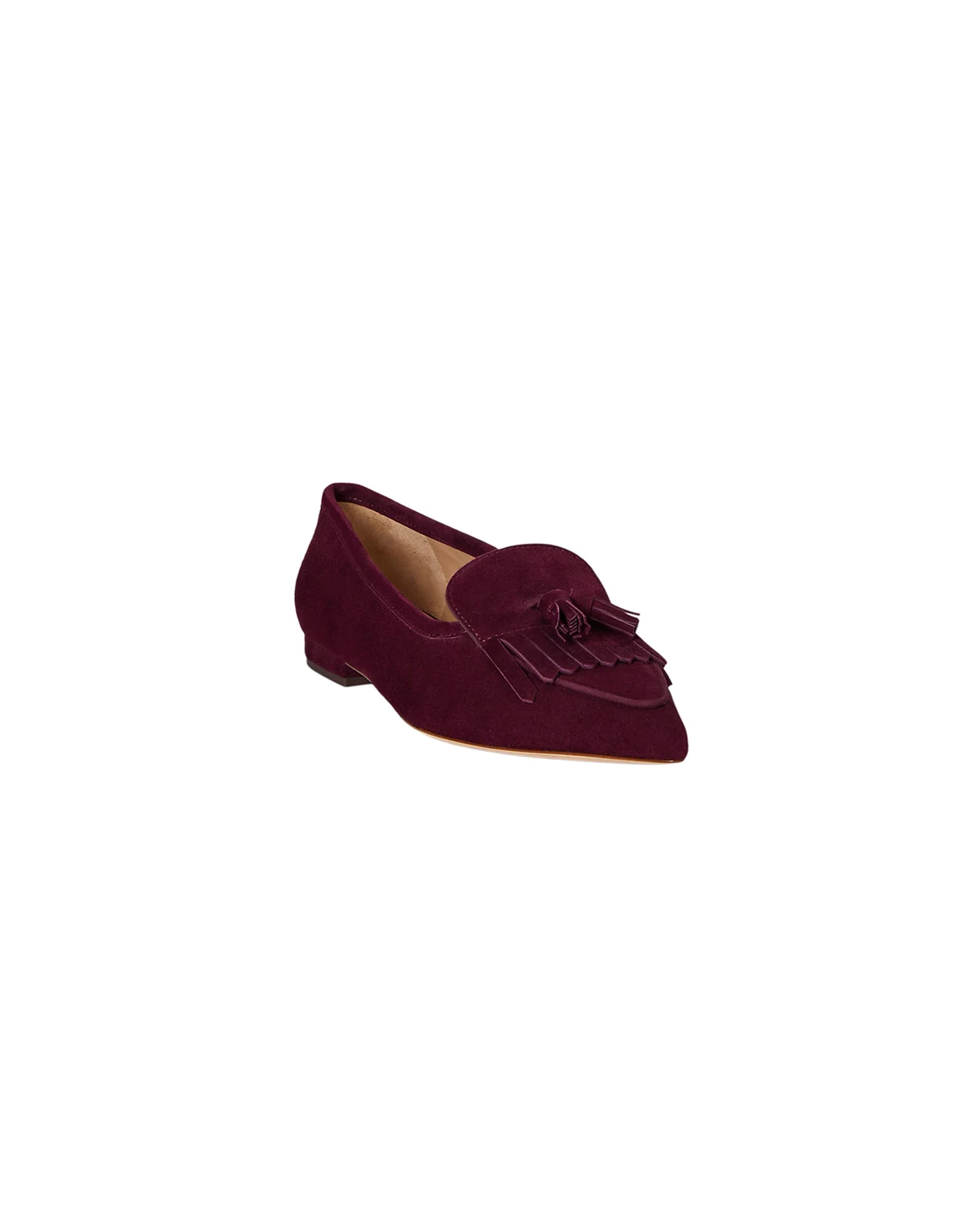 Women's Londyn Sheep-Suede Kiltie Ballet Flats