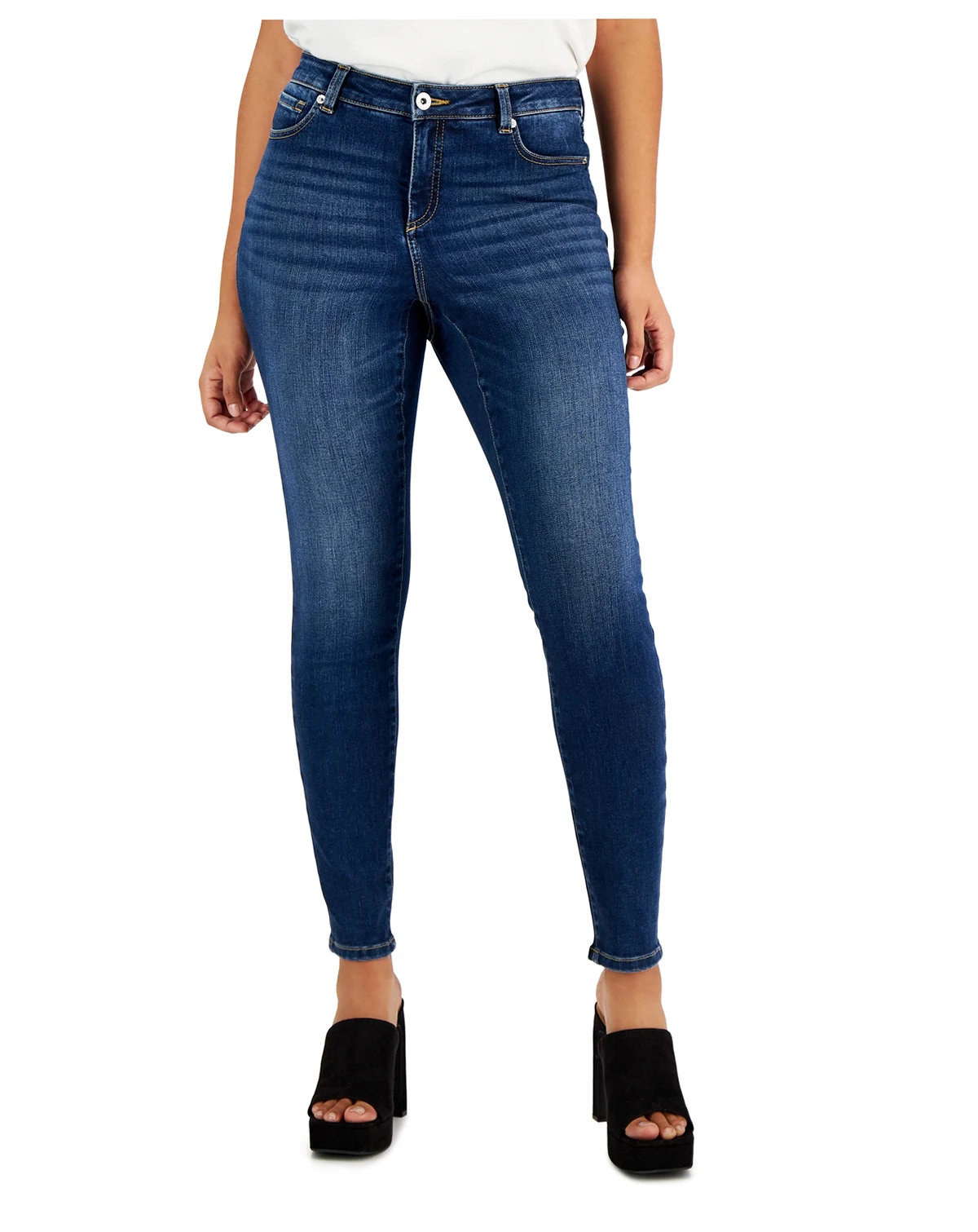 Women's Curvy Mid Rise Skinny Jeans, Created for Macy's