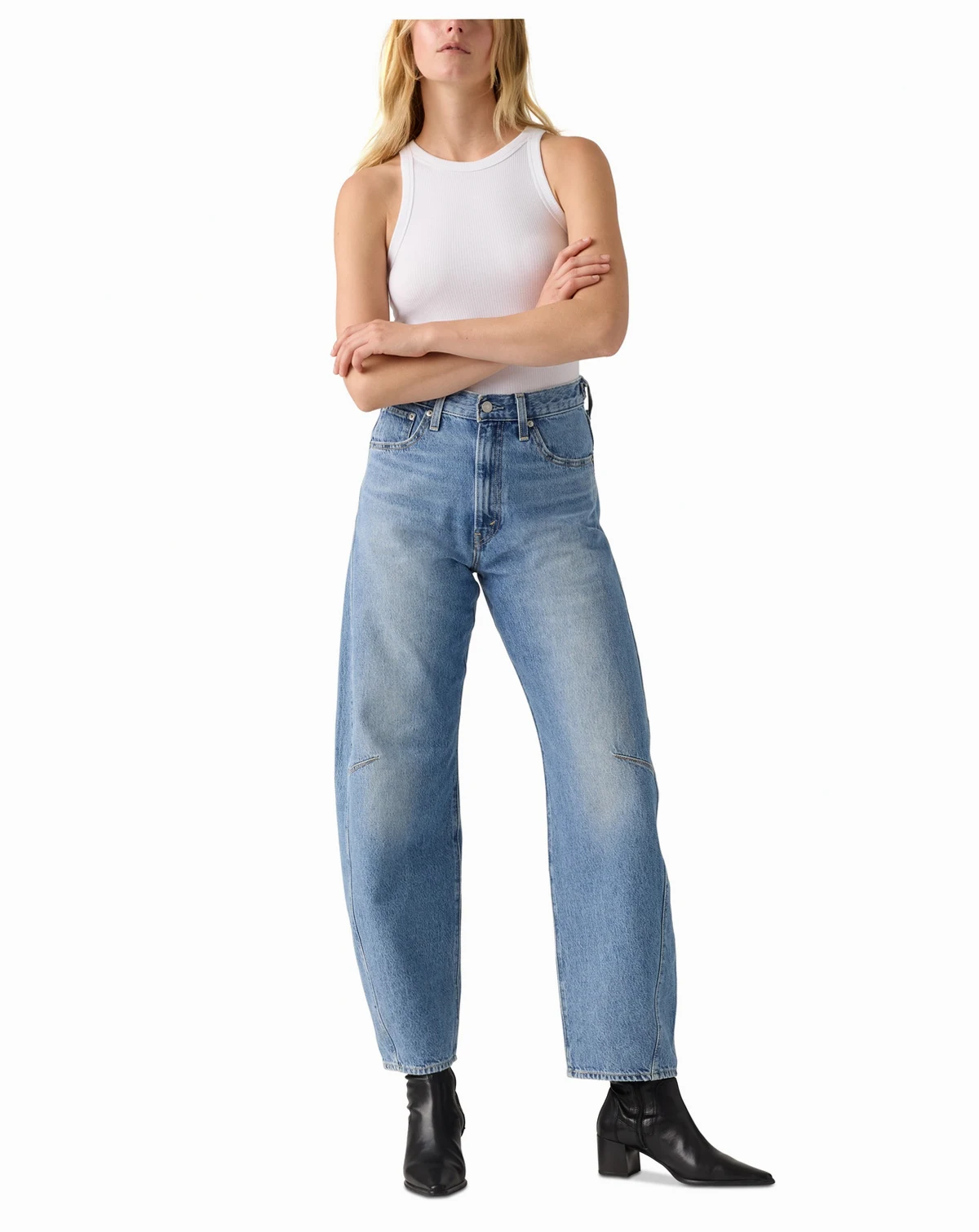 Women's Cinch High-Rise Barrel-Leg Jeans