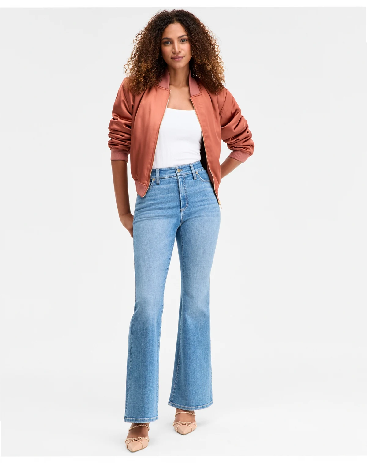 Women's High-Rise Flare-Leg Jeans, Macy's Exclusive