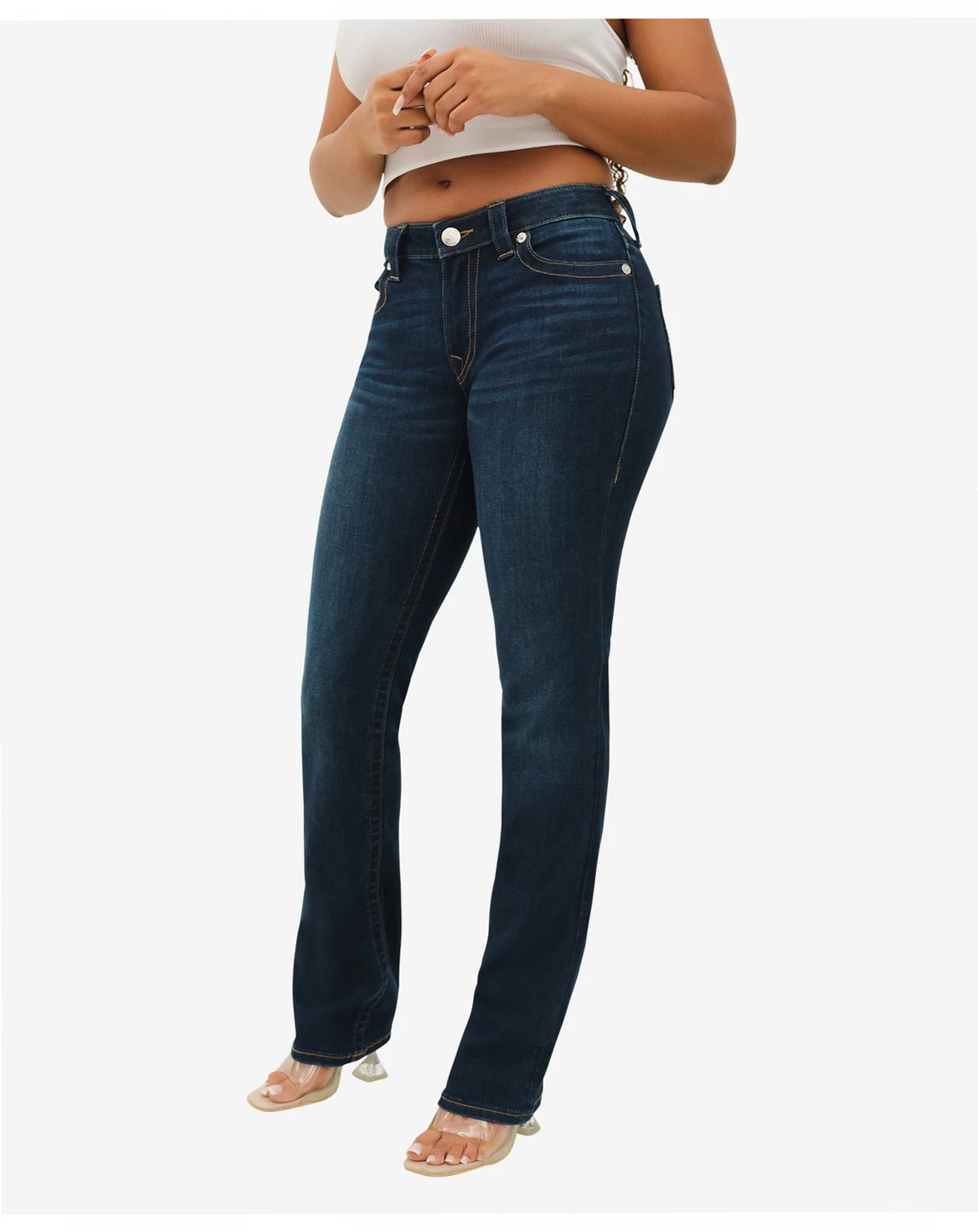 Women's Billie Mid Rise Straight Jeans