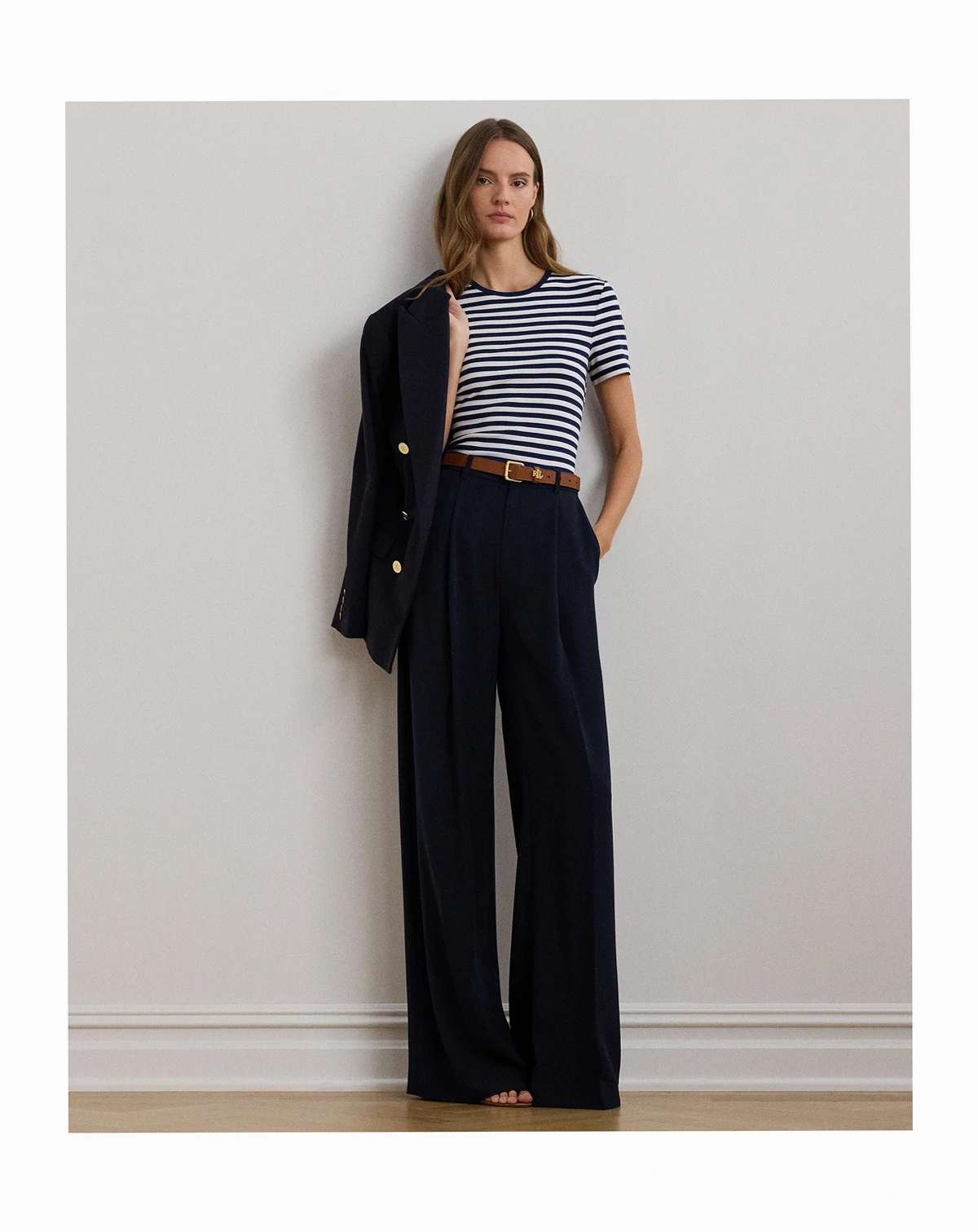 Women's Double-Faced Georgette Wide-Leg Pants