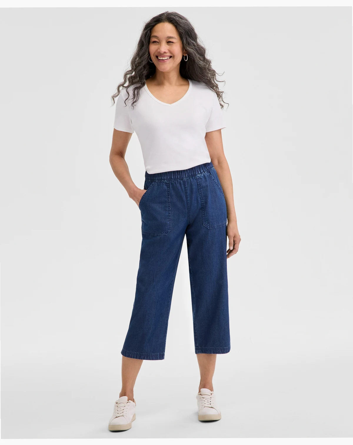 Women's Petite Mid-Rise Pull-On Capri Pants, Exclusively at Macy's