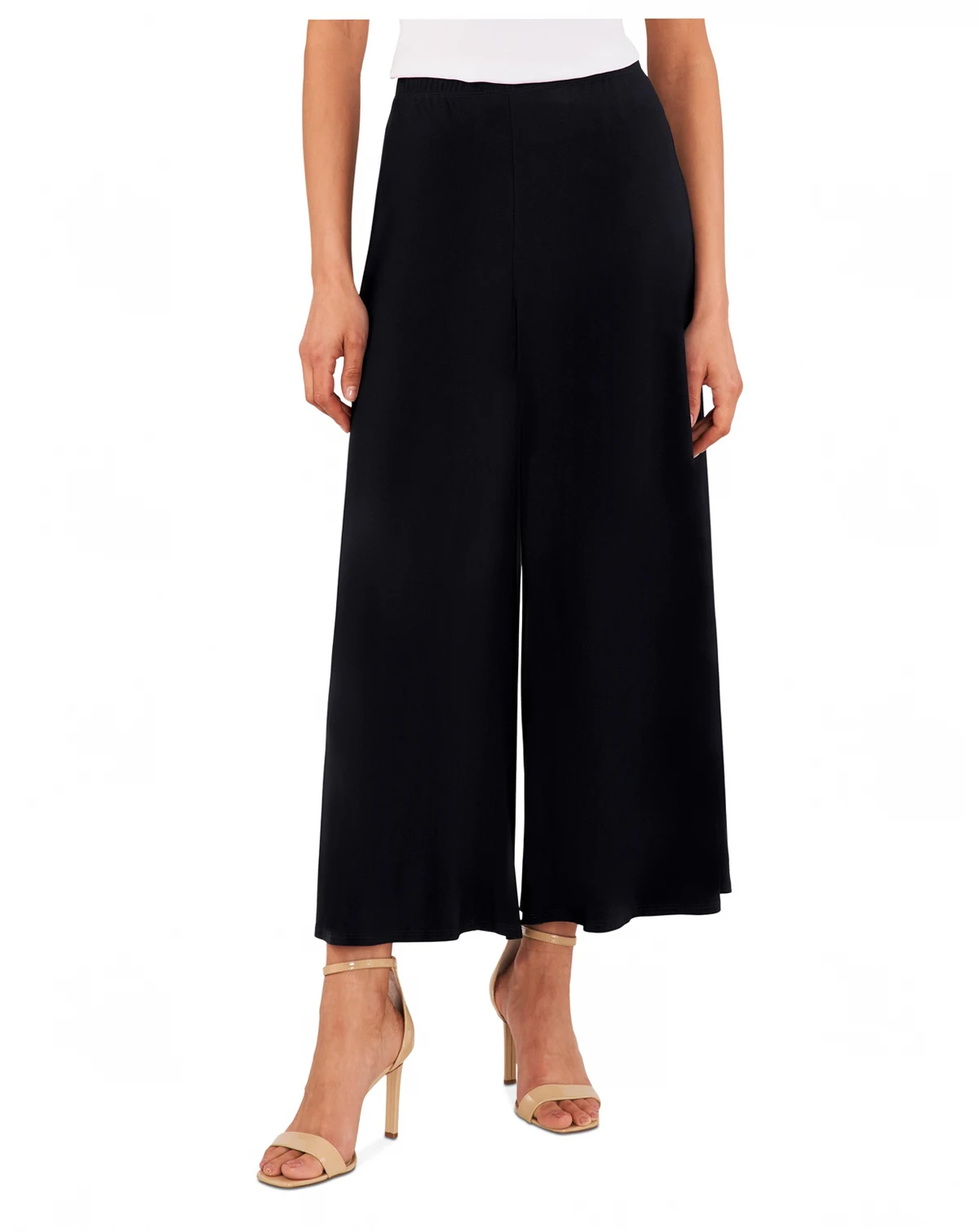 Women's Pull On Wide Leg Ankle Pants