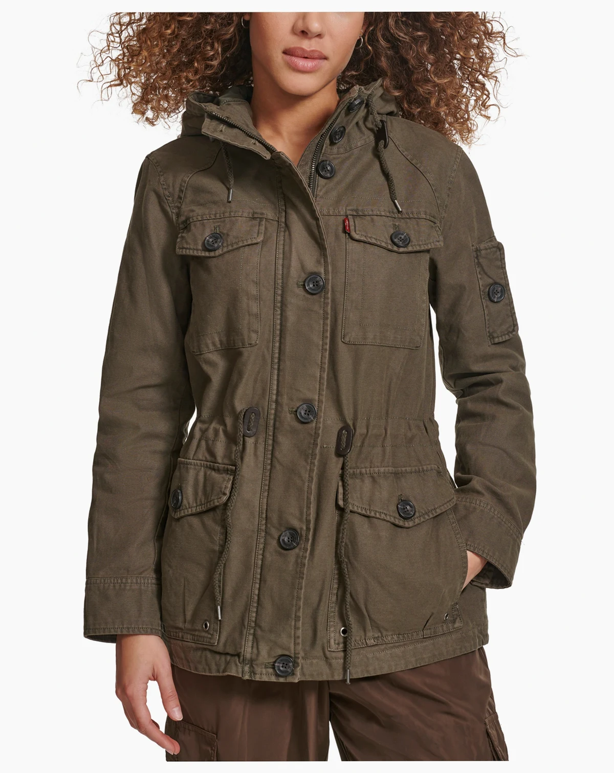 Women's Hooded Military Jacket