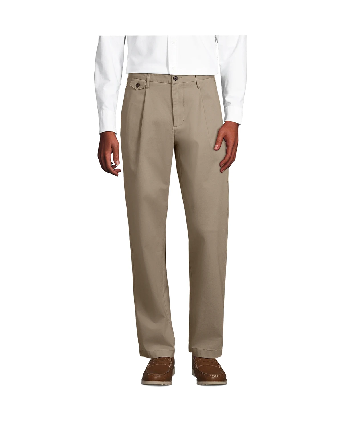 Men's Knockabout Comfort Waist Relaxed Fit Pleated Front Chino Pant