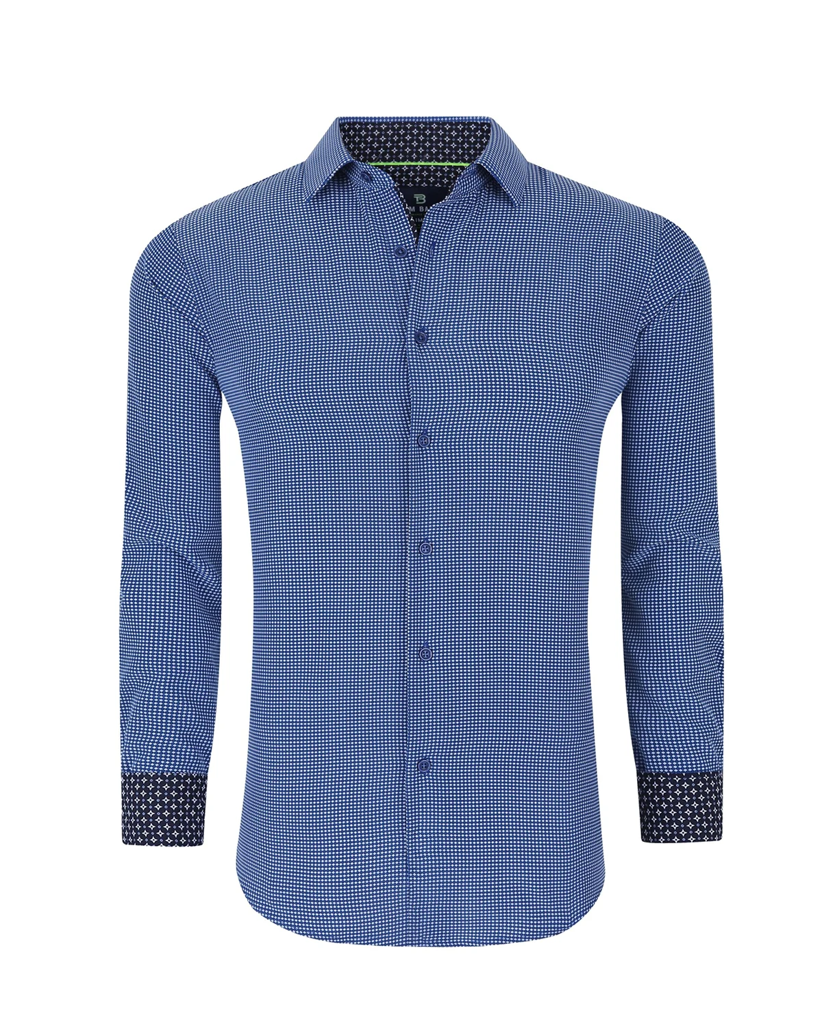 Men's Slim Fit Performance Geometric Button Down Shirt