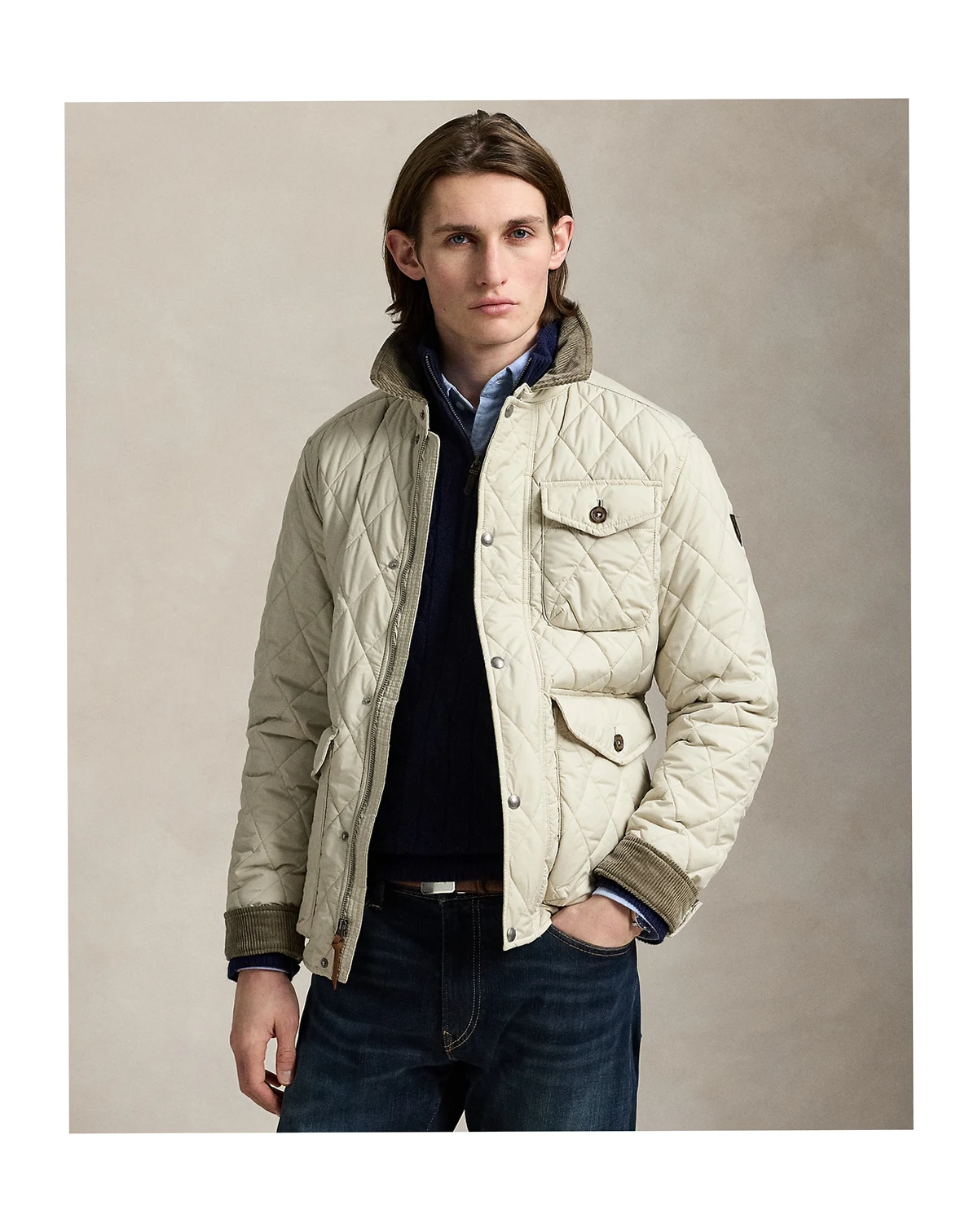 Men's Beaton Quilted Water-Repellent Full-Zip Jacket