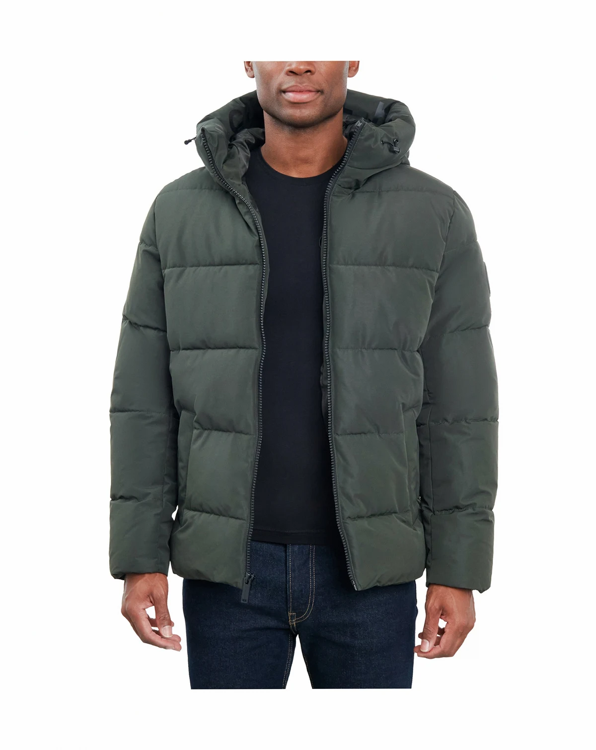 Men's Quilted Hooded Puffer Jacket