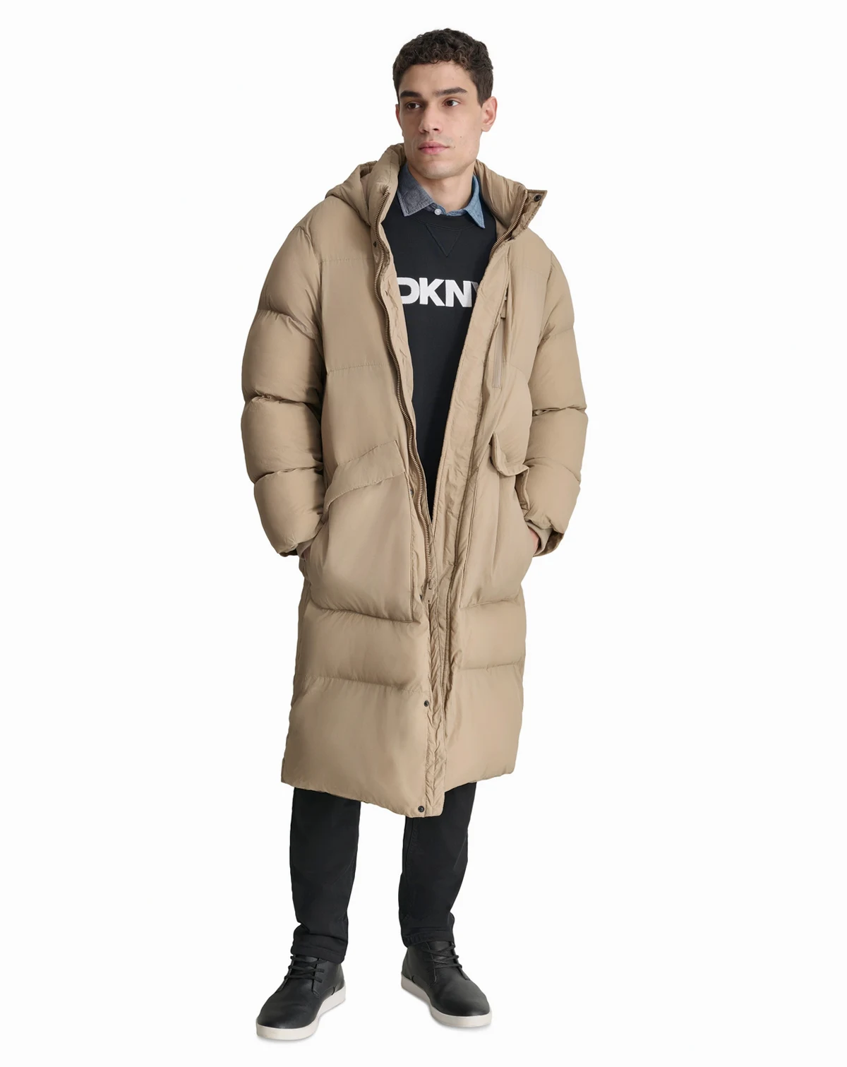 Men's Quilted Hooded Duffle Parka