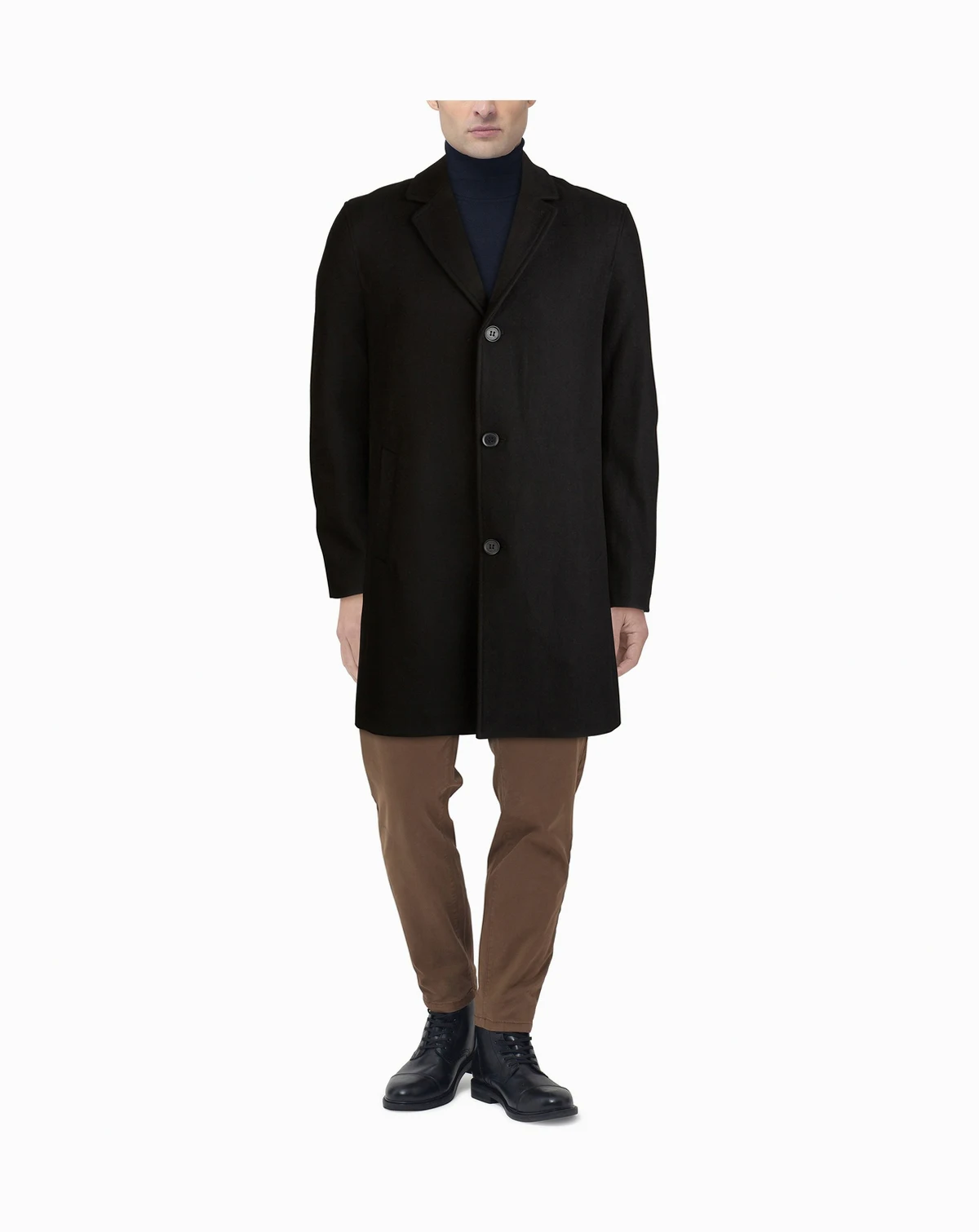 Men's Melton Classic-Fit Topcoat