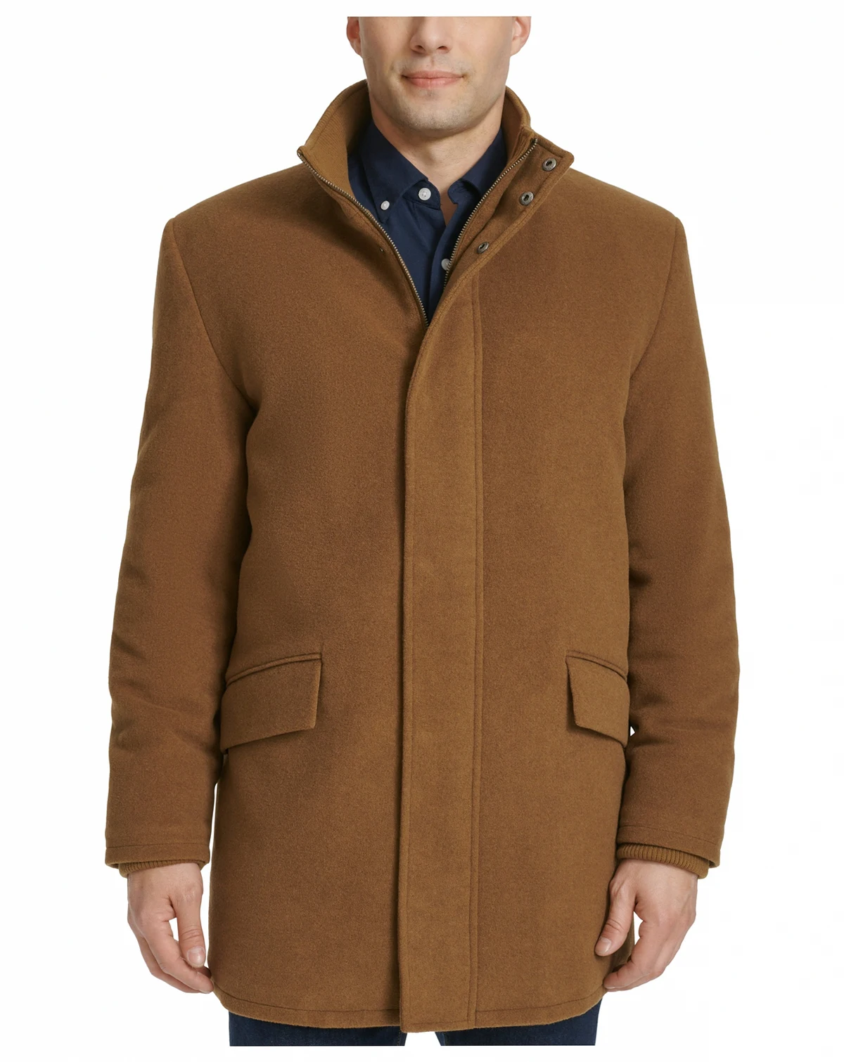 Men's Full-Zip Stand-Collar Car Coat