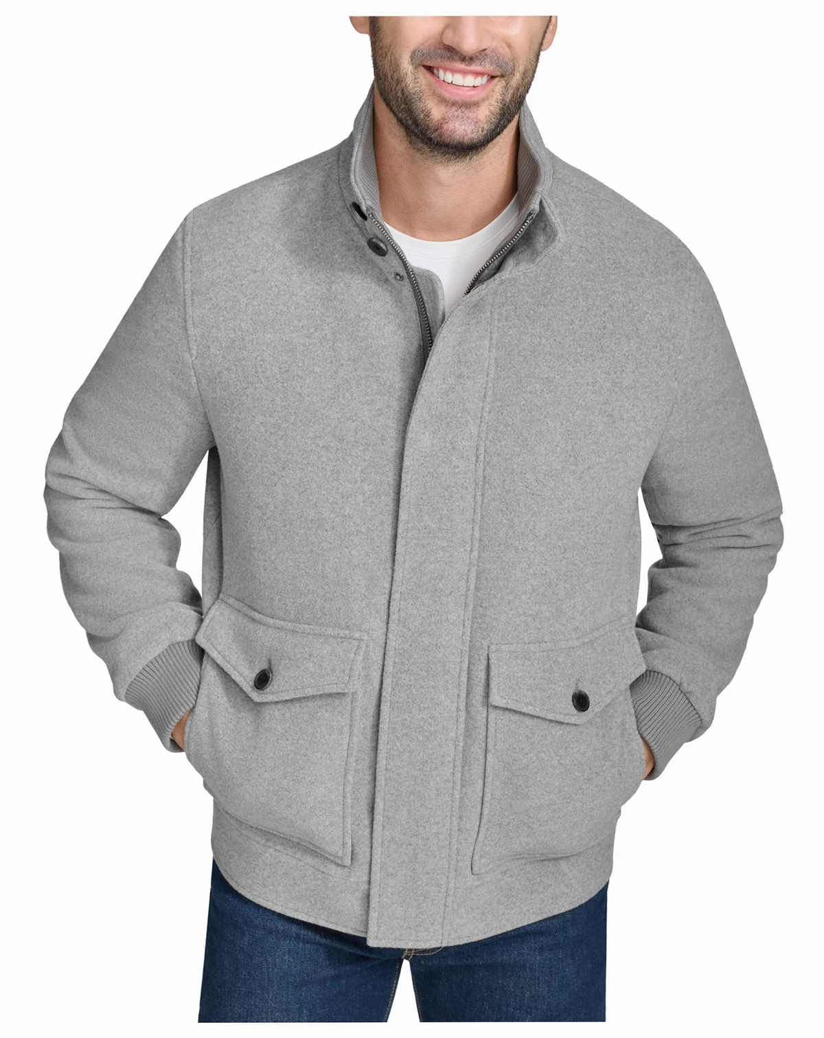 Men's Stand-Collar Bomber Jacket