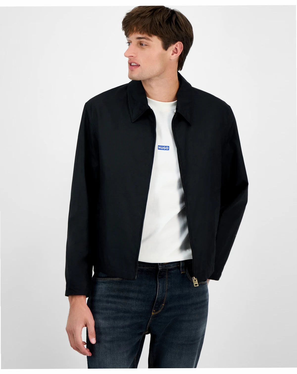 Men's Bapo Harrington Mid-Weight Regular Fit Wax Jacket