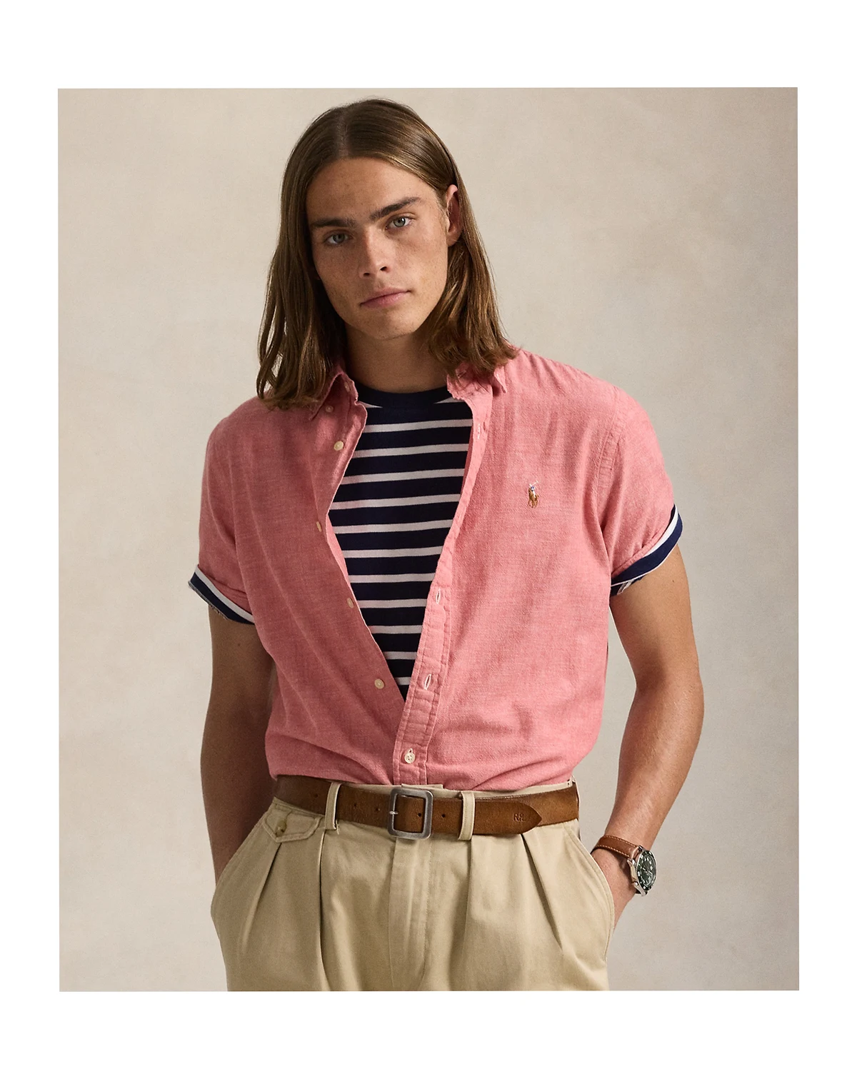 Men's Classic-Fit Chambray Shirt