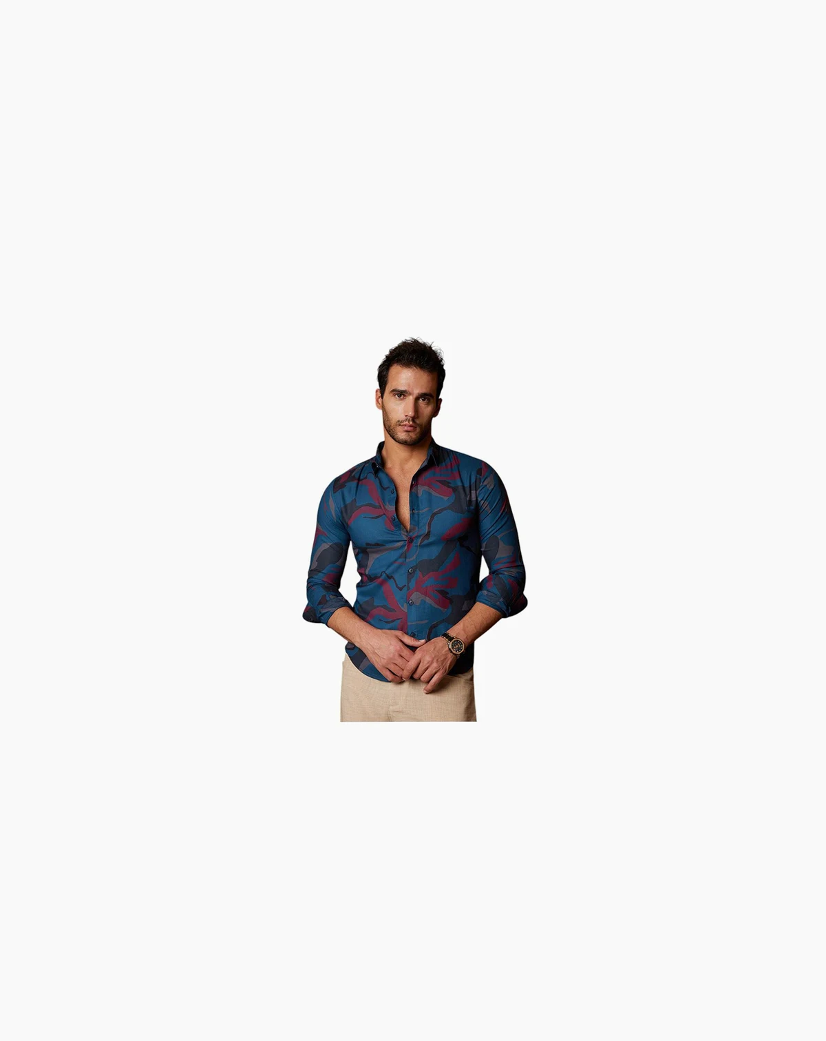 Men's Midnight Blue Impressia Regular Shirt