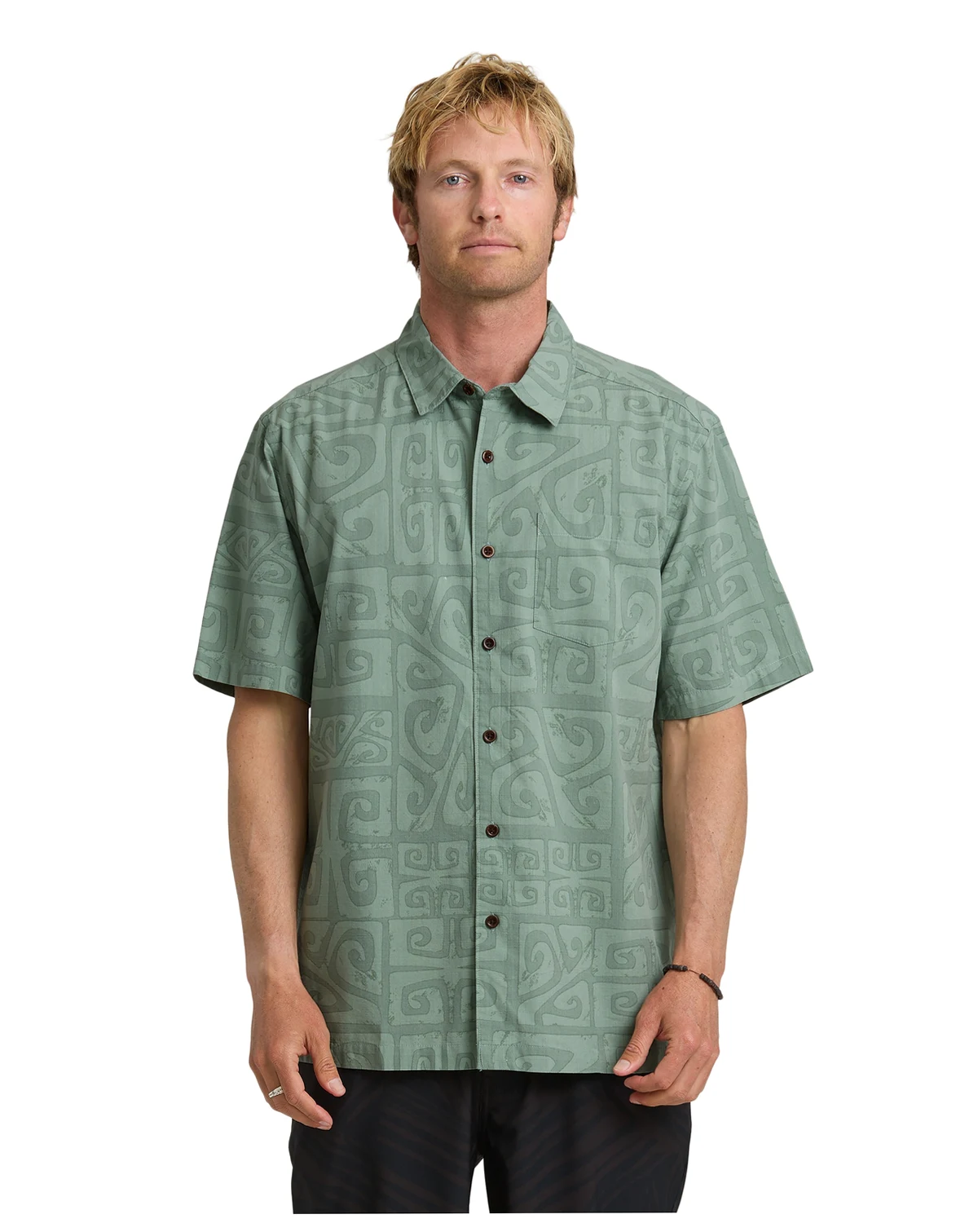 Quiksilver Men's Tiki Beach Short-Sleeve Shirt
