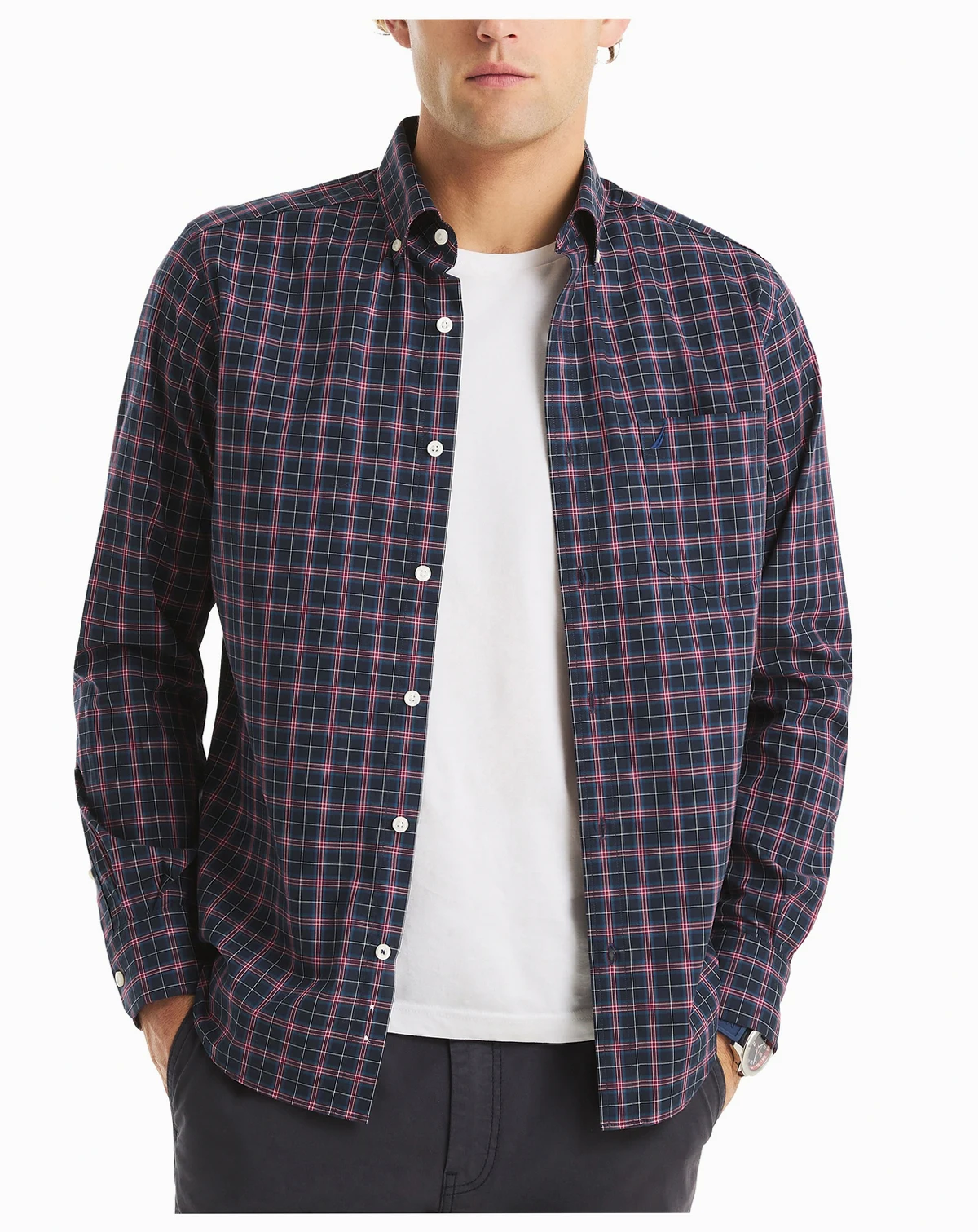 Men's Long Sleeve Plaid Shirt