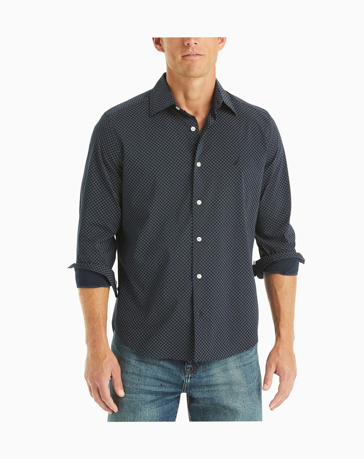 Men's Printed Long-Sleeve Shirt
