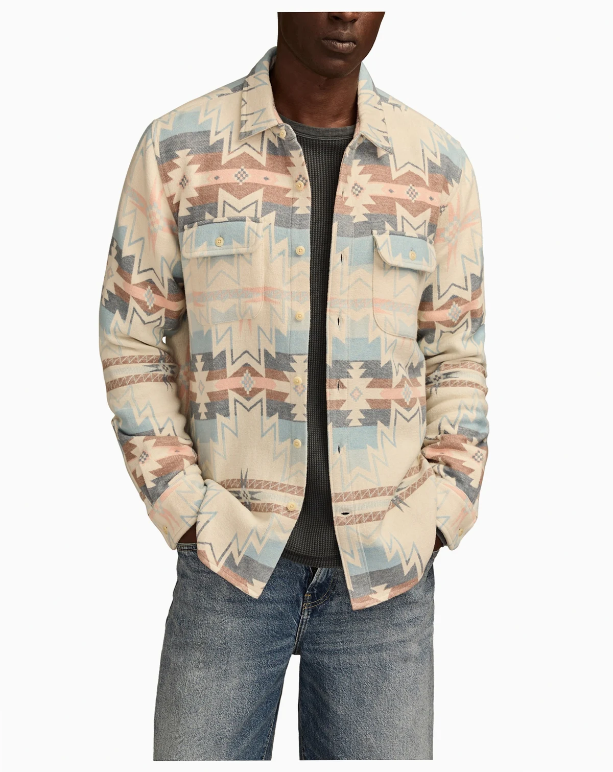 Men's Jacquard Utility Shirt