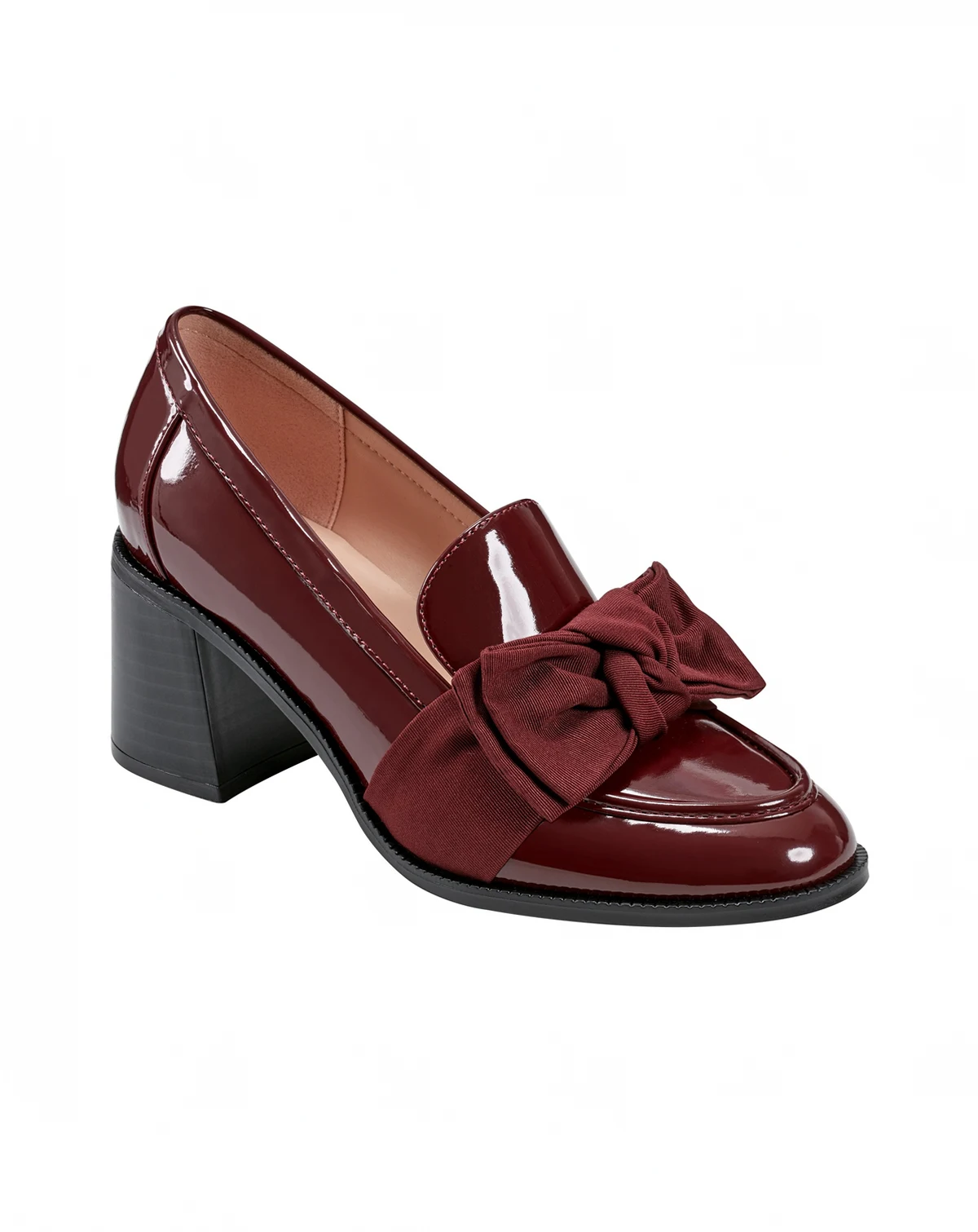 Women's Korrar Bow Stacked Block Heel Loafers