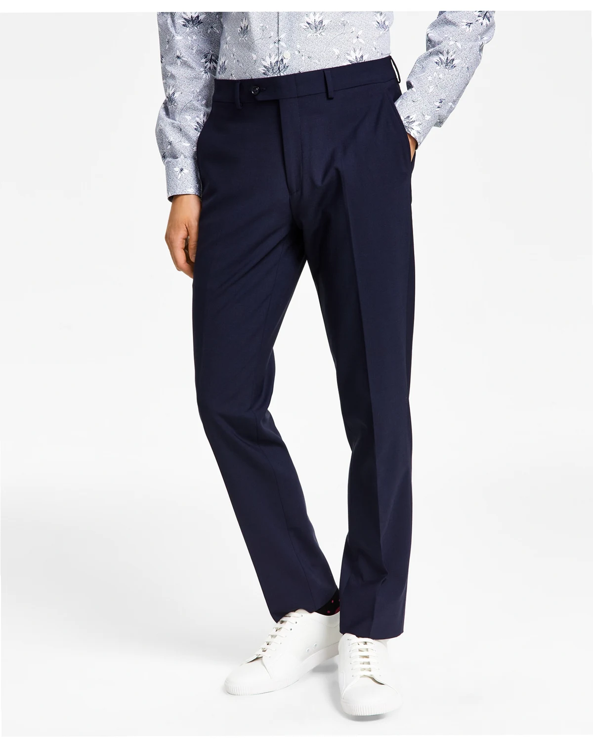 Men's Slim-Fit Wool Suit Pants, Created for Macy's