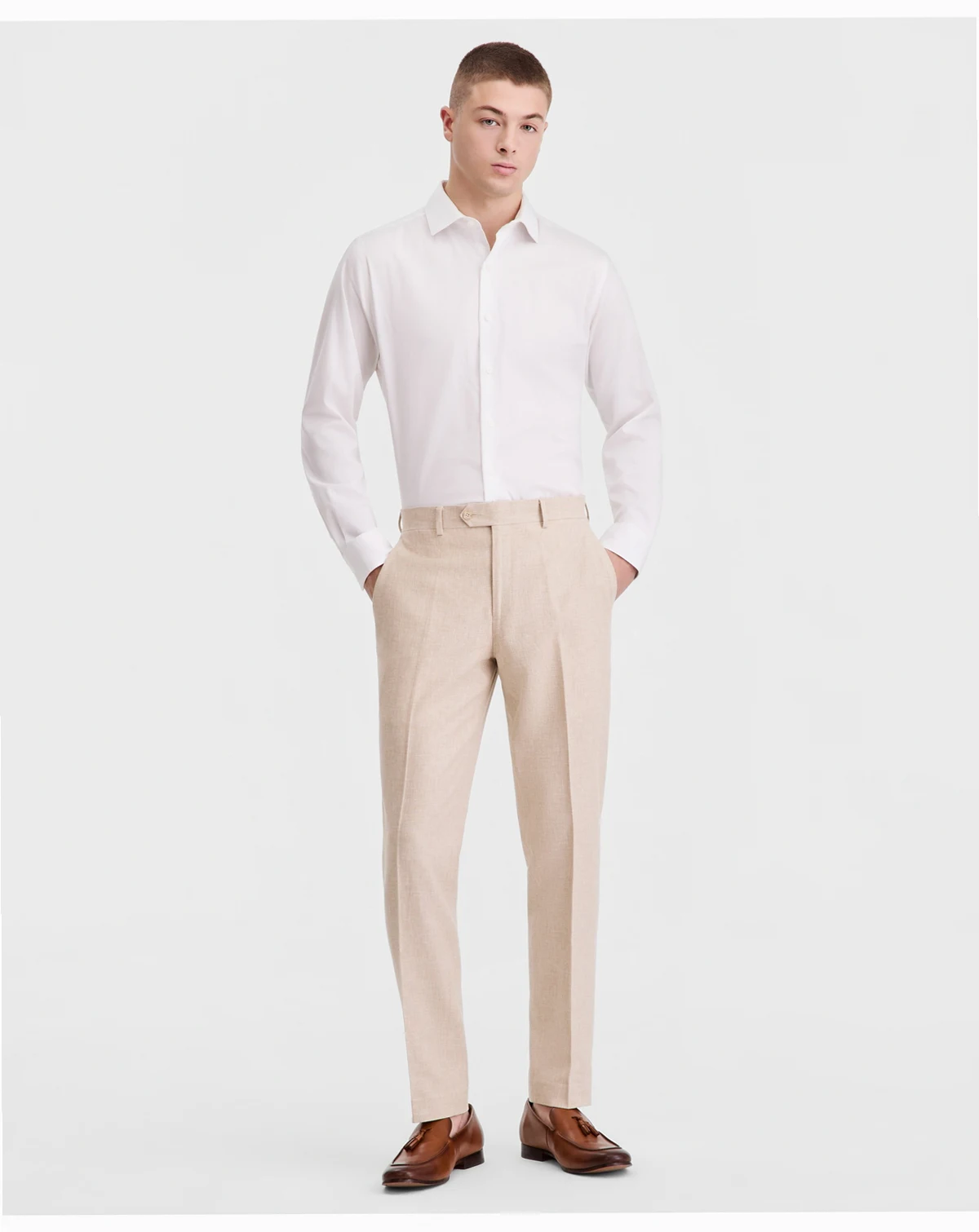 Men's Slim-Fit Linen-Blend Suit Separates Pants, Macy's Exclusive
