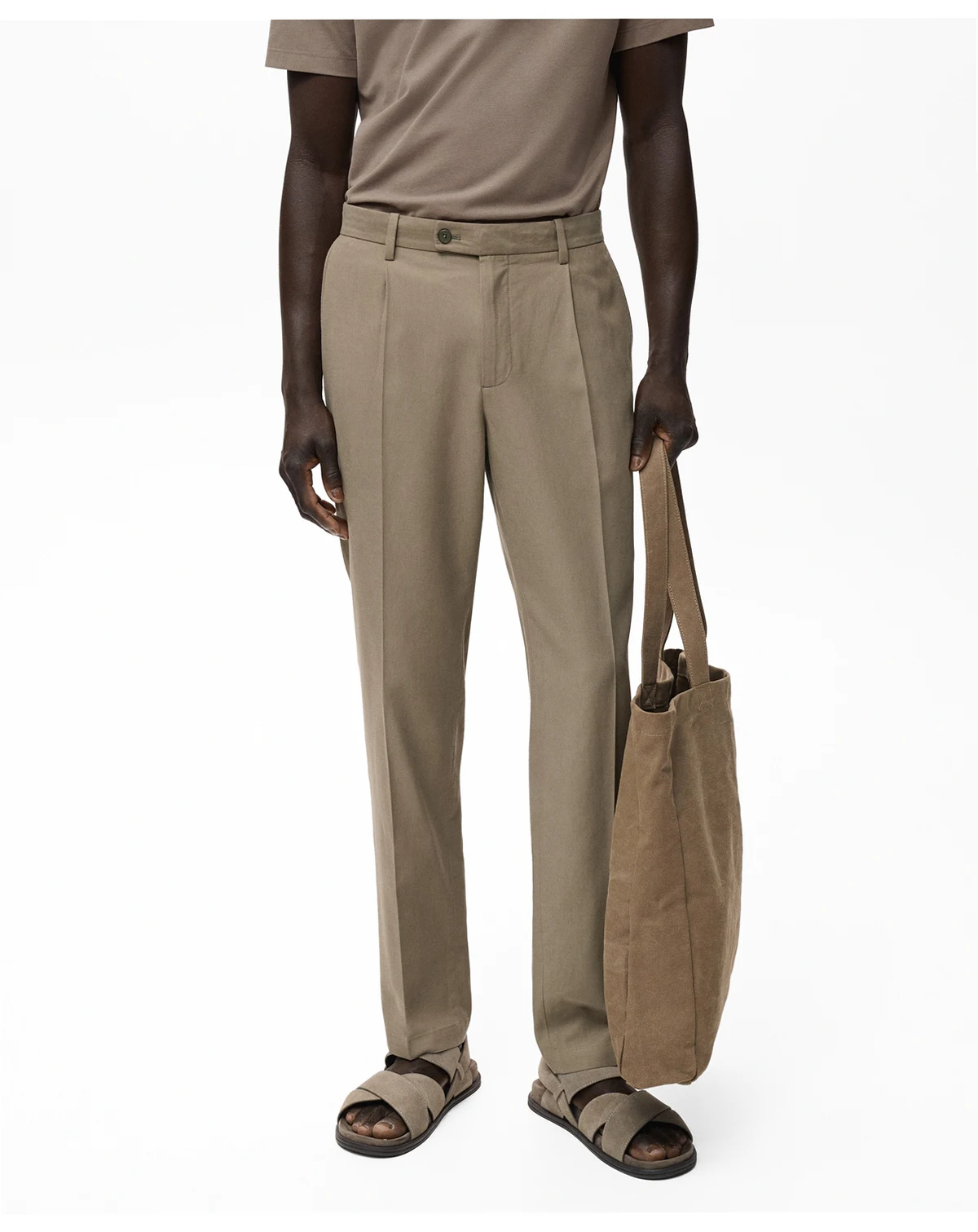 Men's Cotton Tapered Crop Pants
