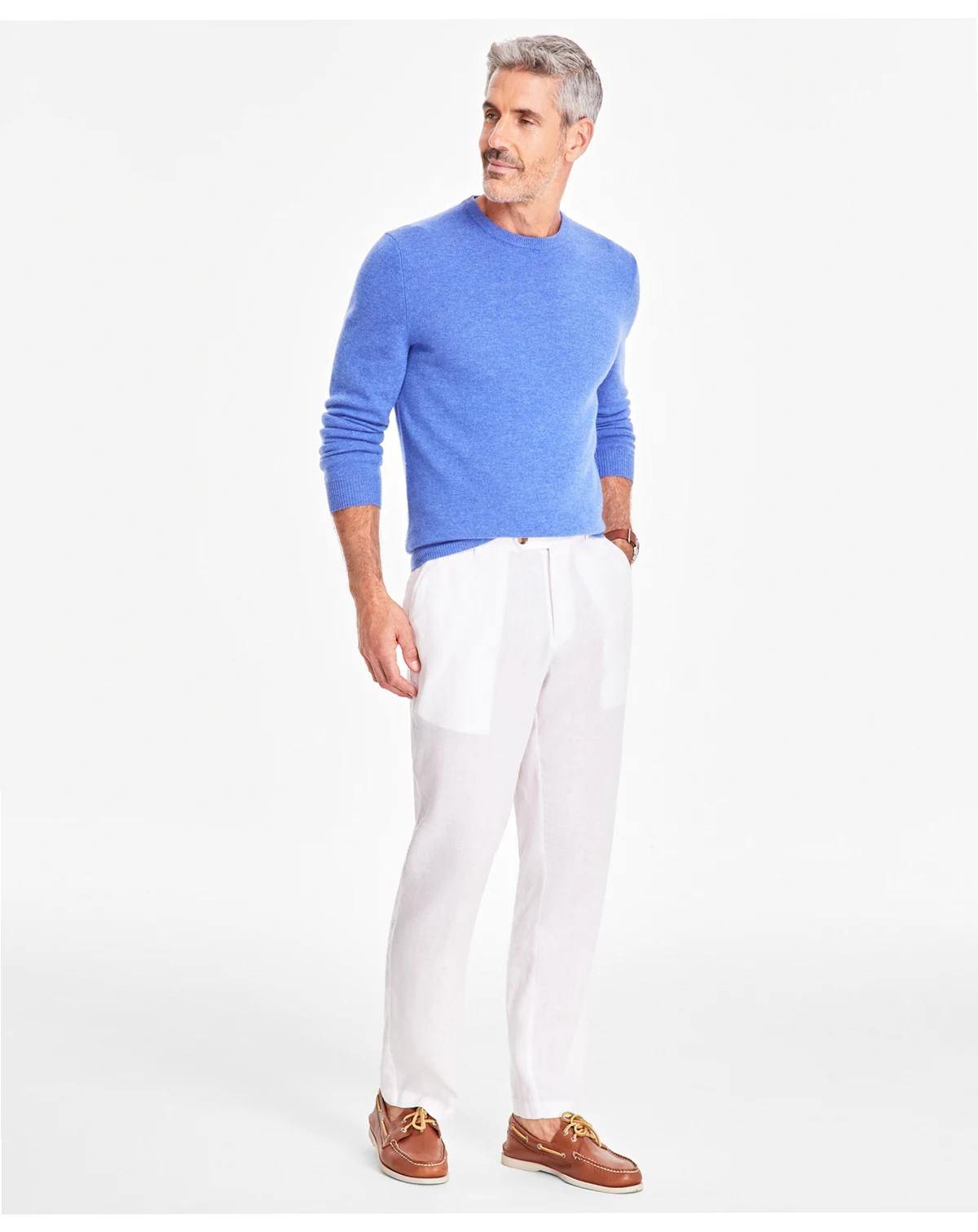 Men's Linen Solid Pants, Created for Macy's