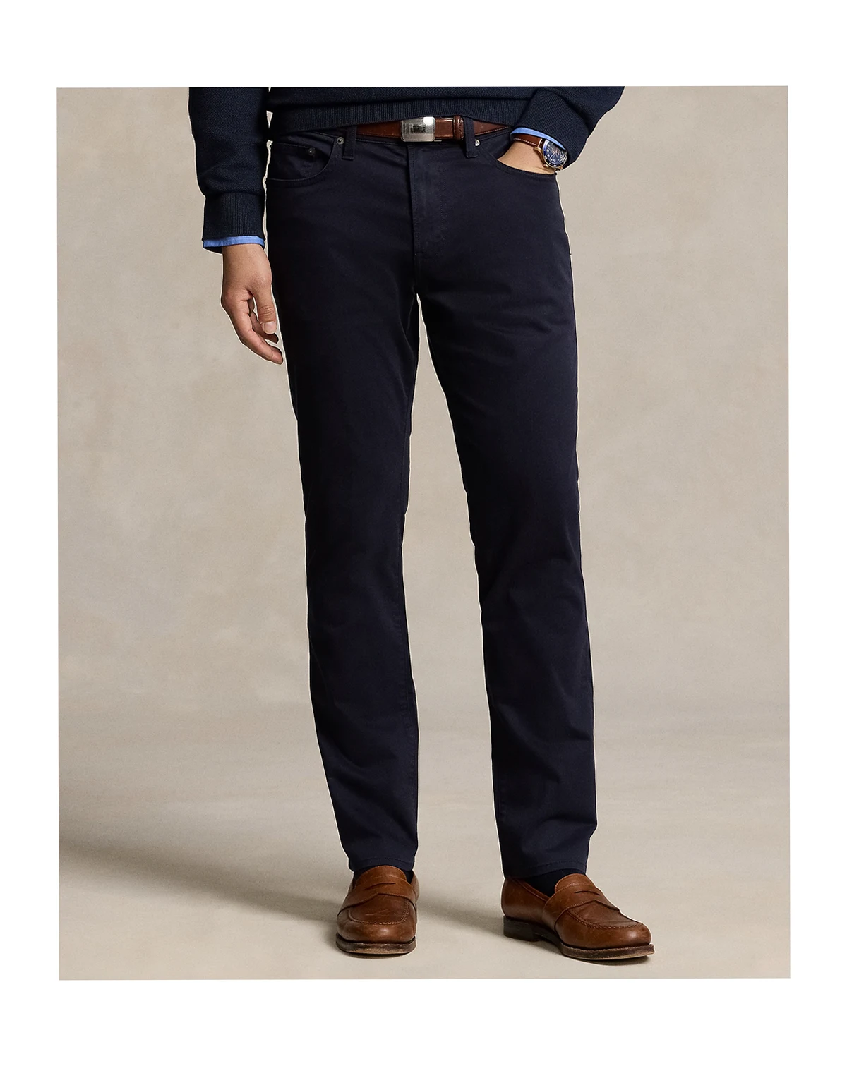Men's Varick Slim Straight Stretch Sateen Pants