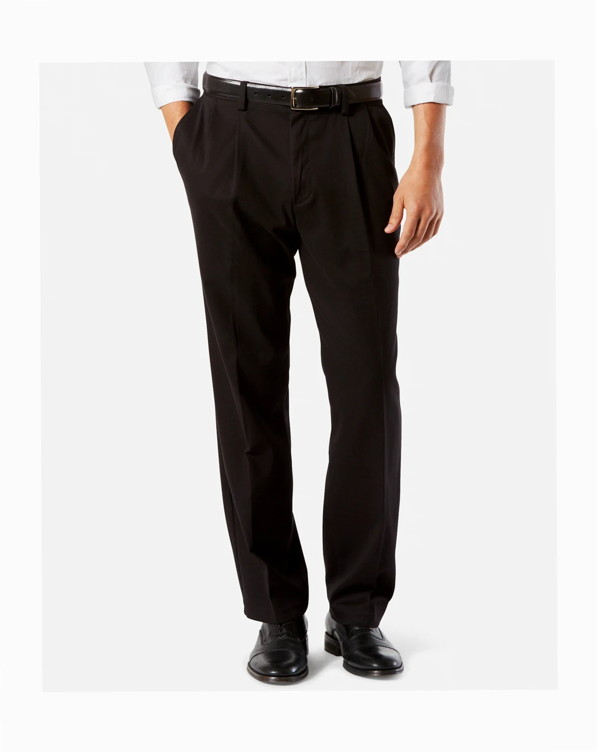 Men's Big & Tall Easy Classic Fit  Khaki Stretch Pants