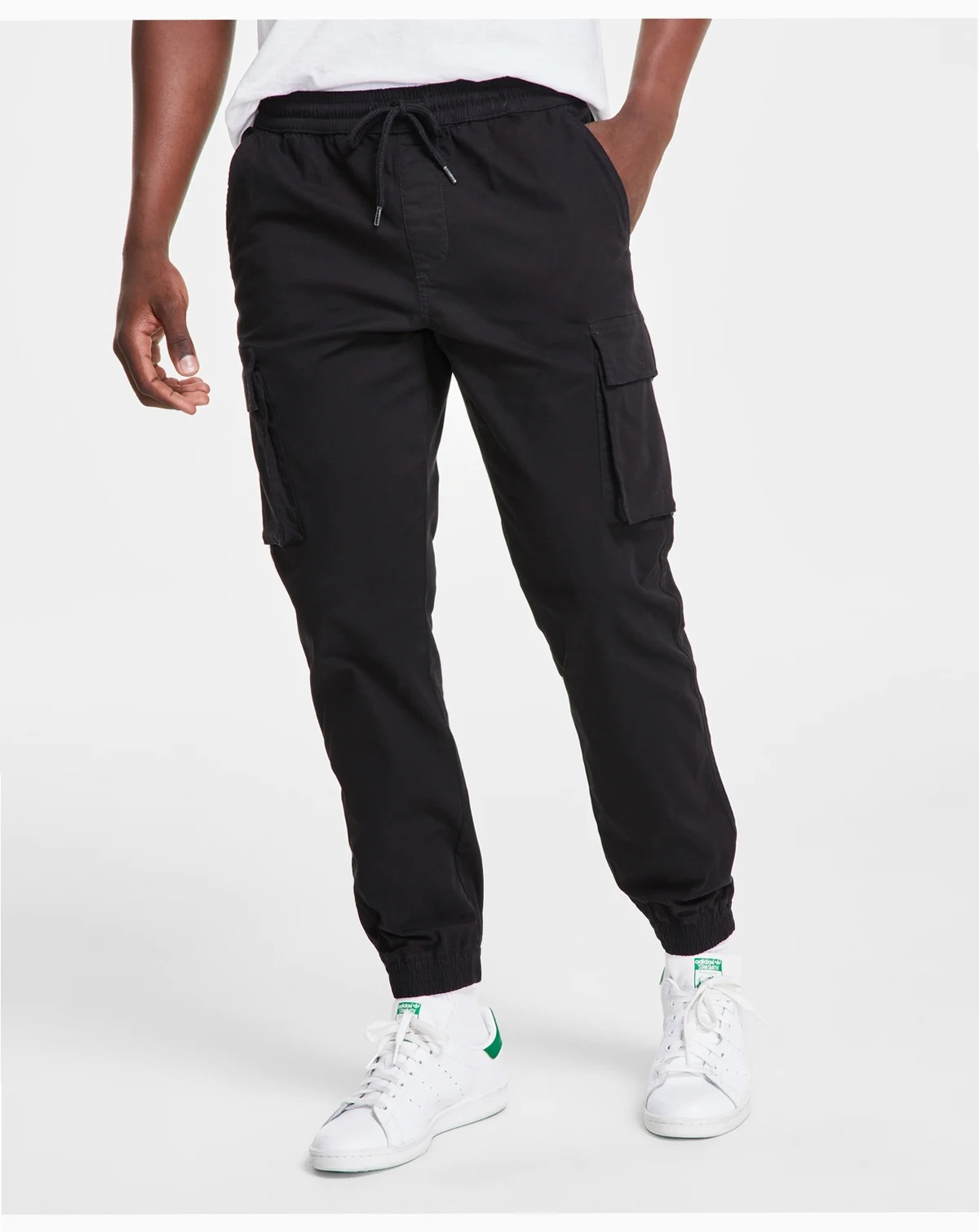 Men's Garment-Dyed Cargo Jogger Pants, Created for Macy's