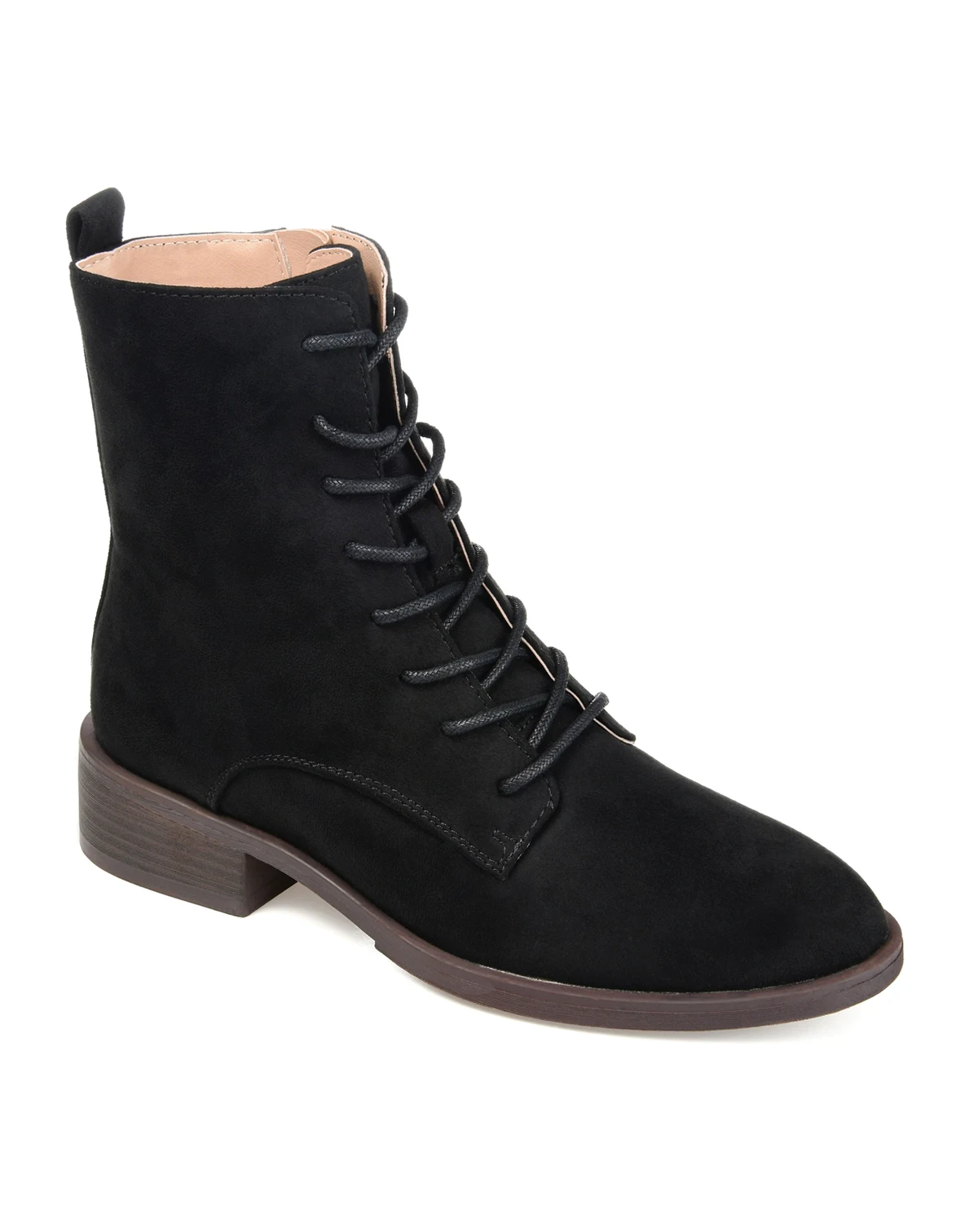 Women's Vienna Lace Up Stacked Heel Booties