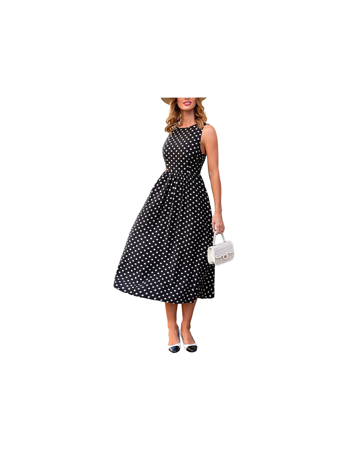 Women's Try Me Polka Dot Maxi Beach Dress