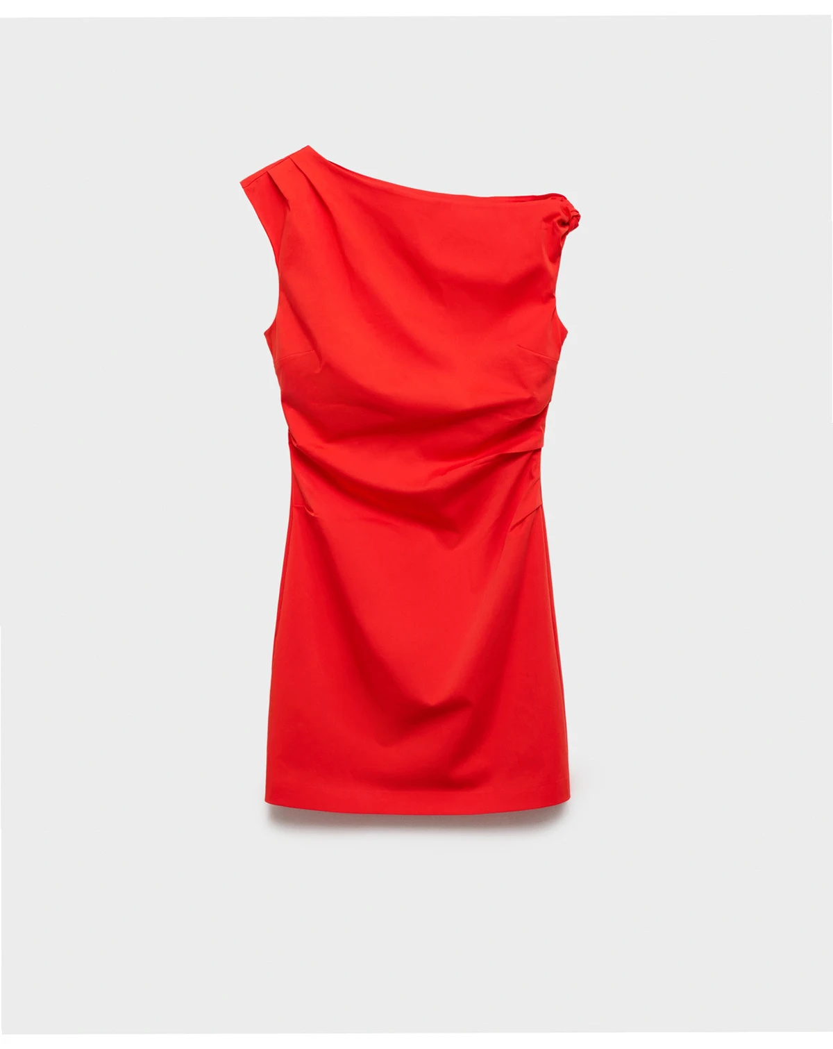 Women's Asymmetrical Neckline Short Dress