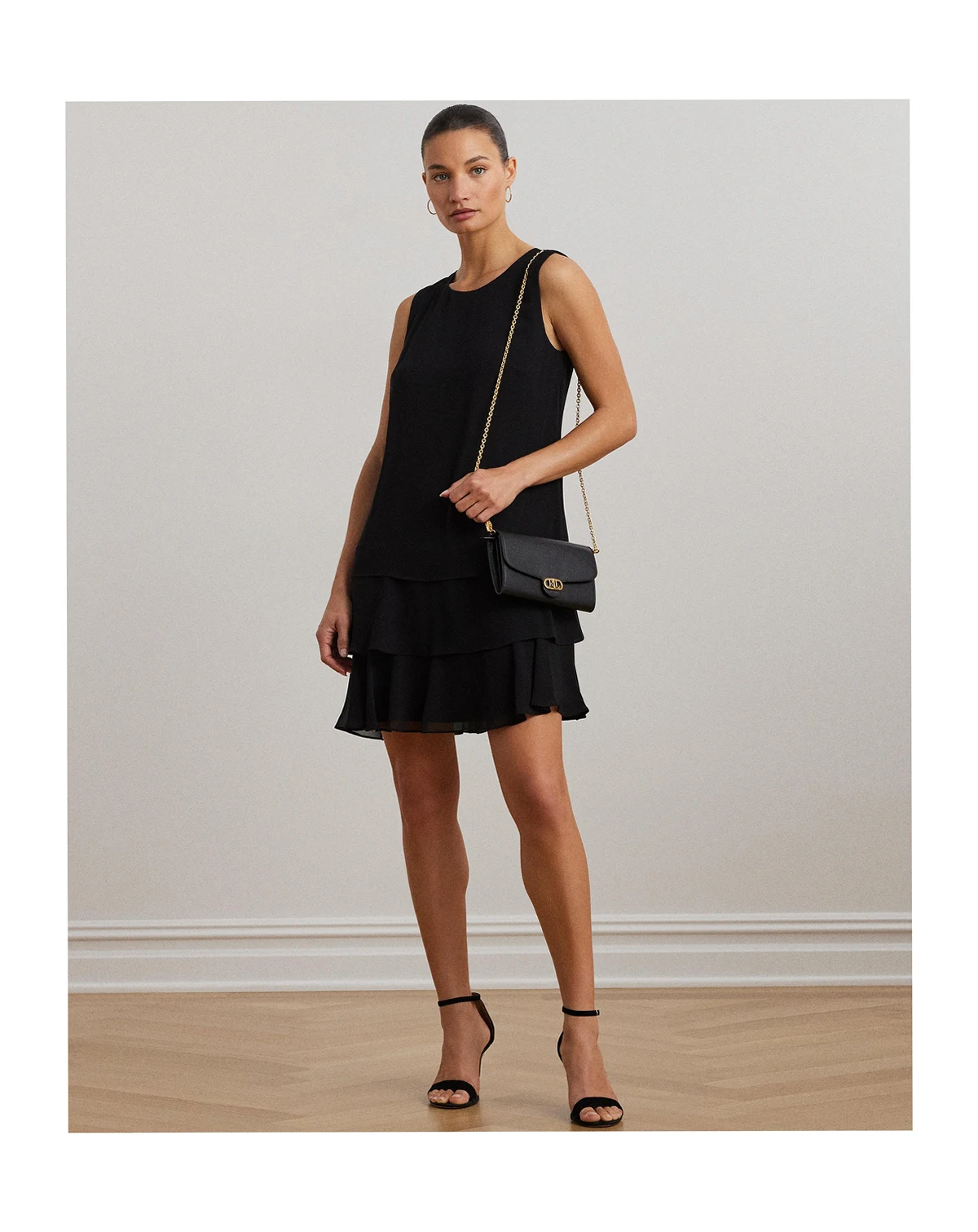 Women's Crinkle Georgette Shift Dress