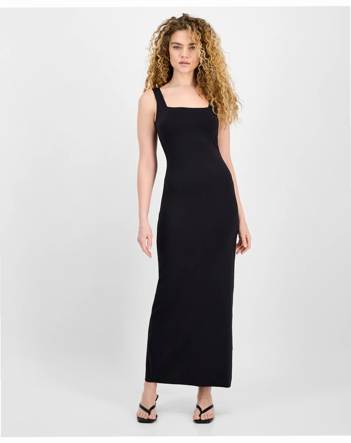 Women's Square Neck Sleeveless Maxi Dress, Exclusively at Macy's