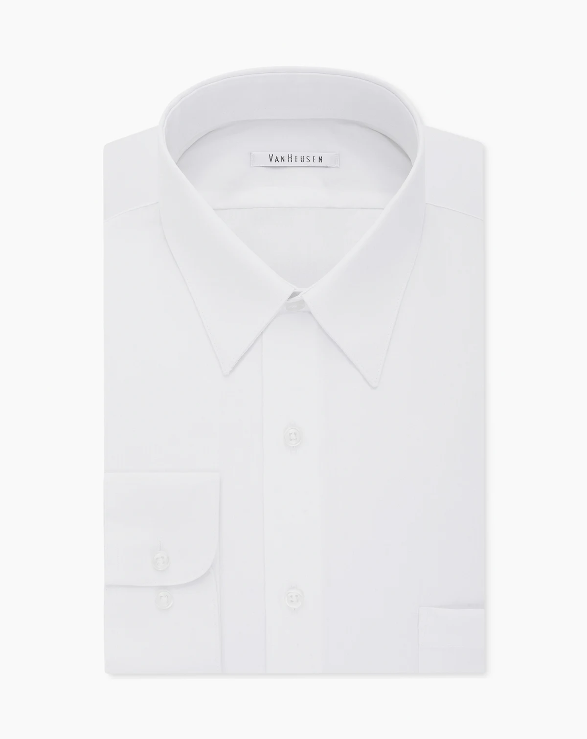 Men's Big & Tall Classic/Regular Fit Wrinkle Free Poplin Solid Dress Shirt
