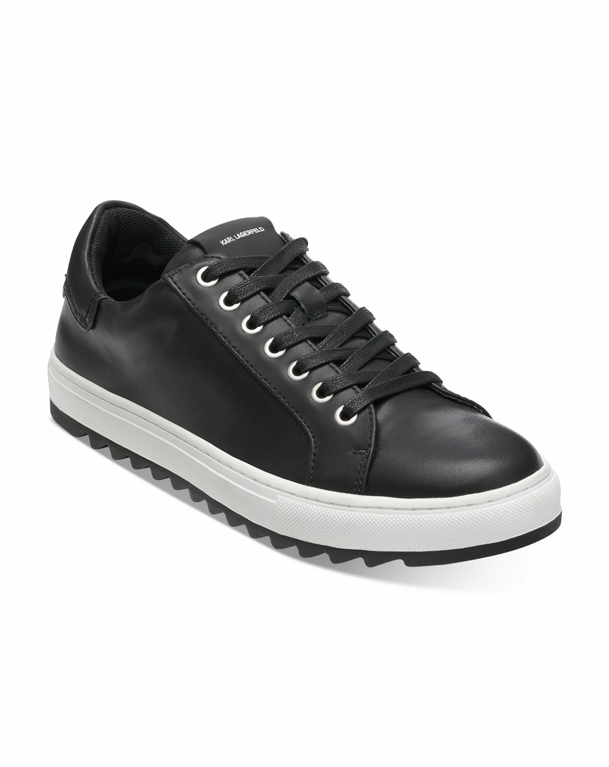 Karl Lagerfeld Men's Smooth Leather Tennis Sneaker