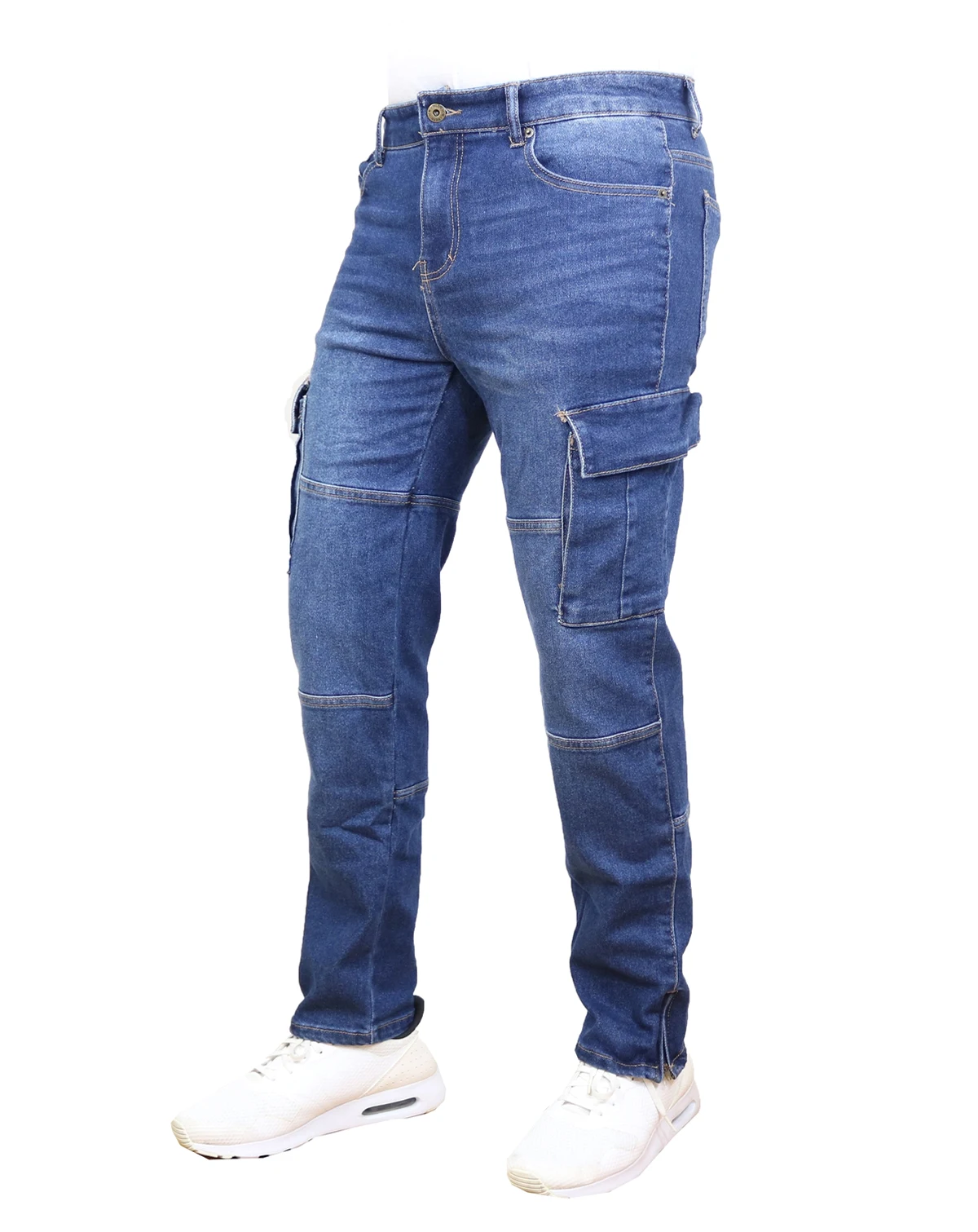 Men's Stretch Cargo Pocket Jeans