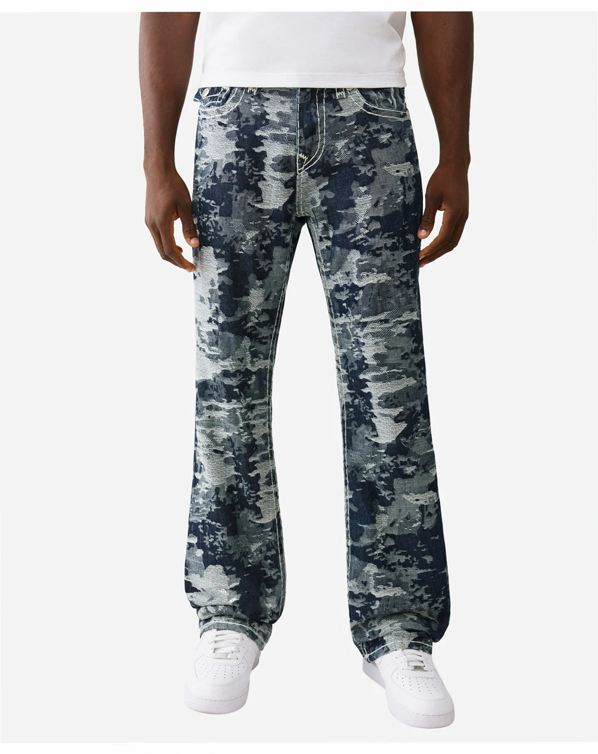 Men's Jacquard Super-T Flap Regular-Fit Jeans
